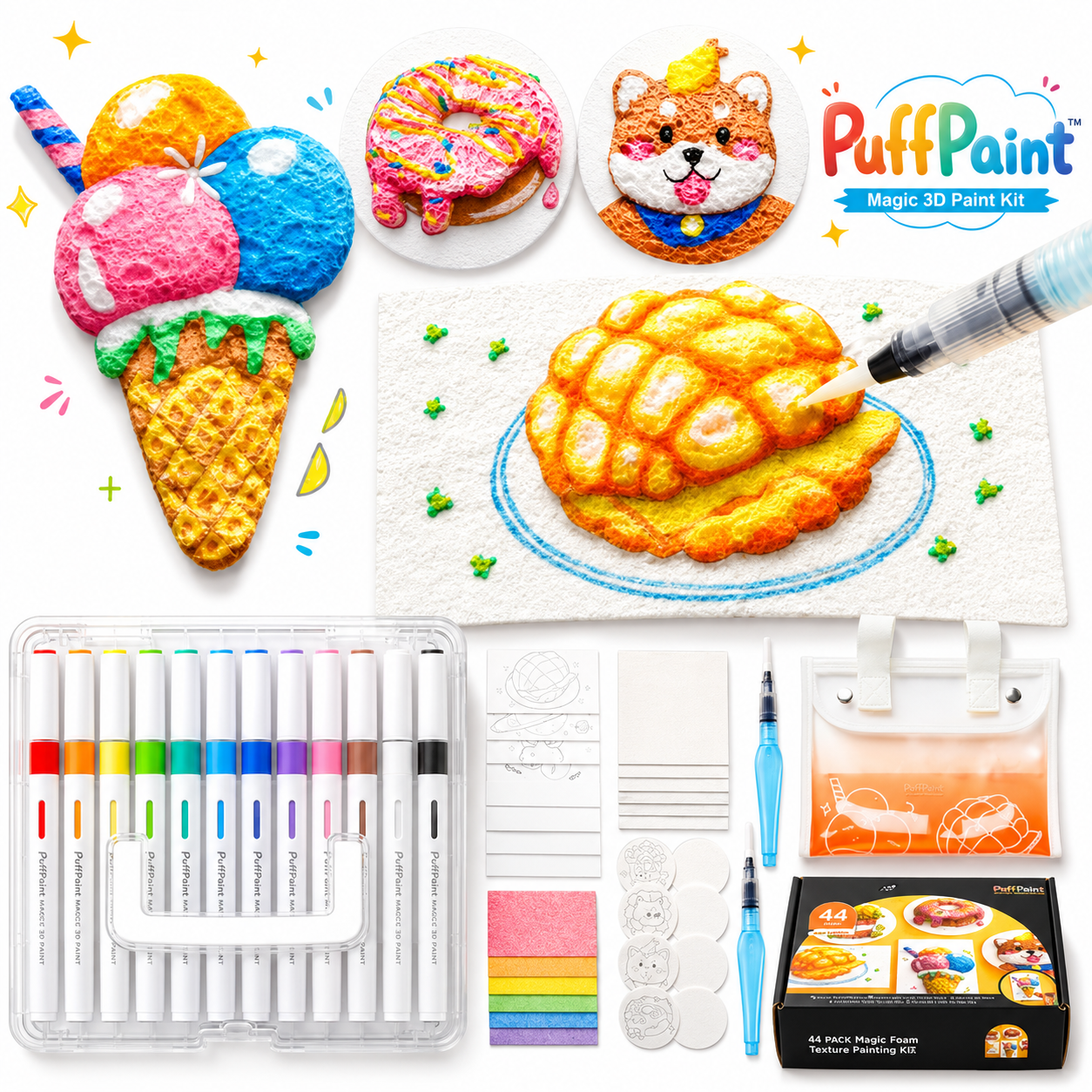 PuffPaint™️ - Magic 3D Paint Kit