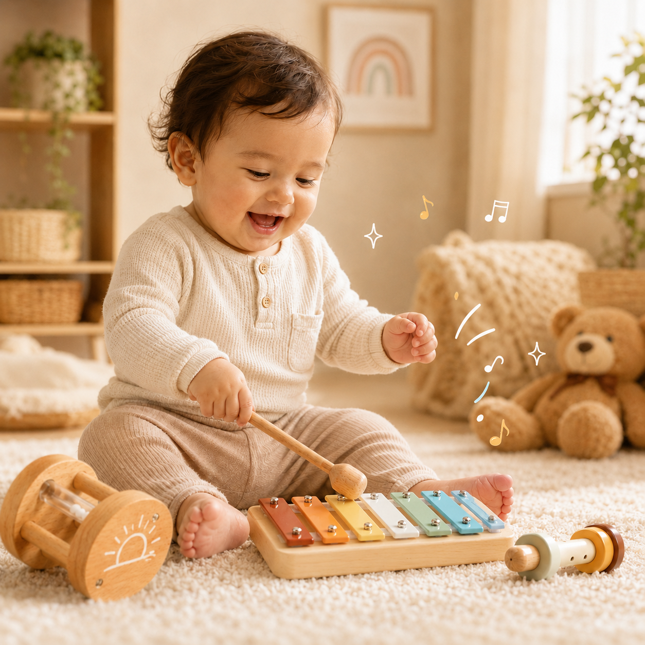 CraftedSounds™ - Baby Montessori Musical Instruments