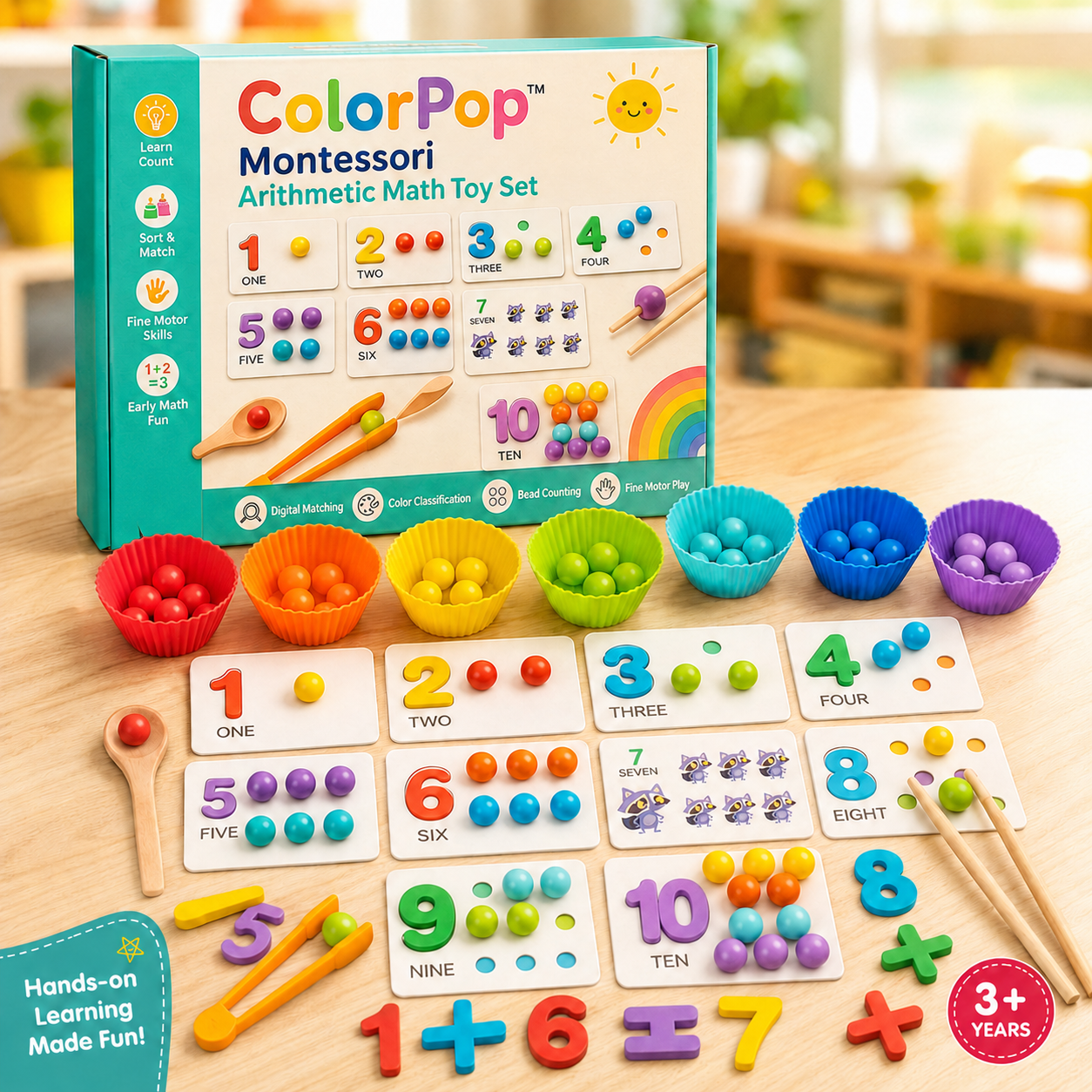 ColorPop™ - Montessori Arithmetic Math Toy Set