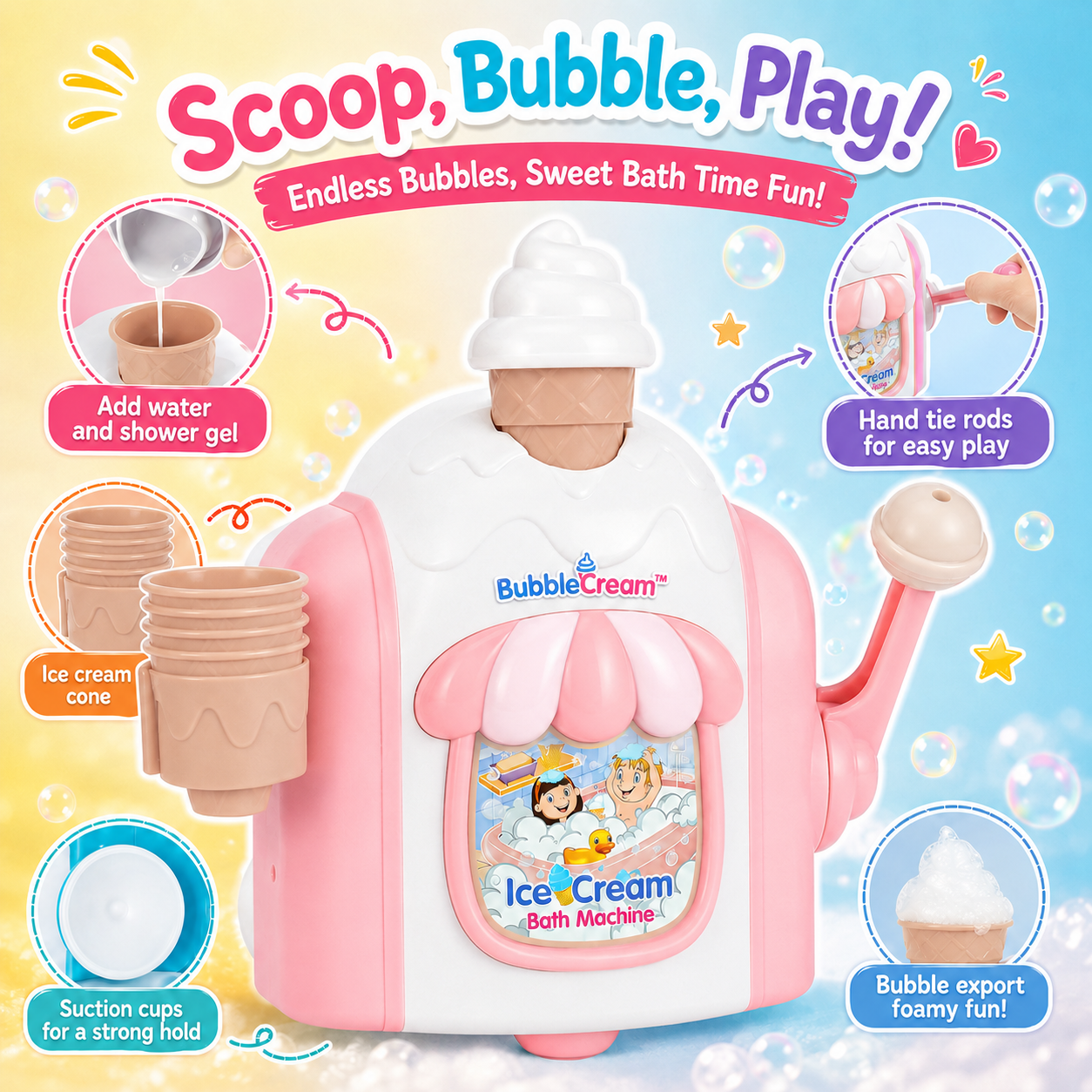 BubbleCream™ - Kids Foam Scoop machine