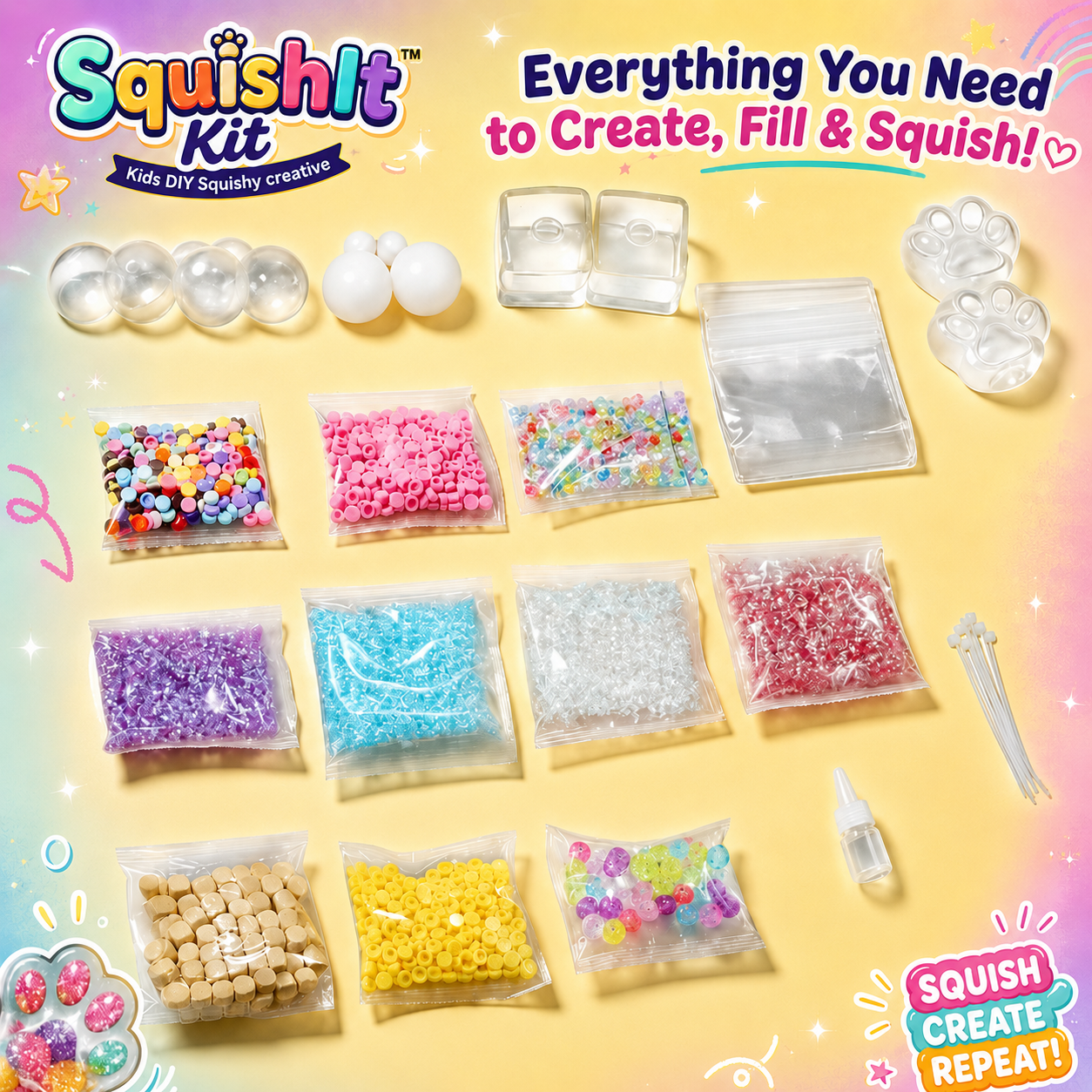 SquishIt™️ Kit - Kids DIY Squishy creative