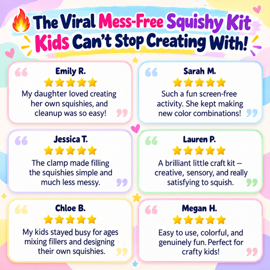 SquishIt™️ Kit - Mess Free Kids DIY Squishy creative