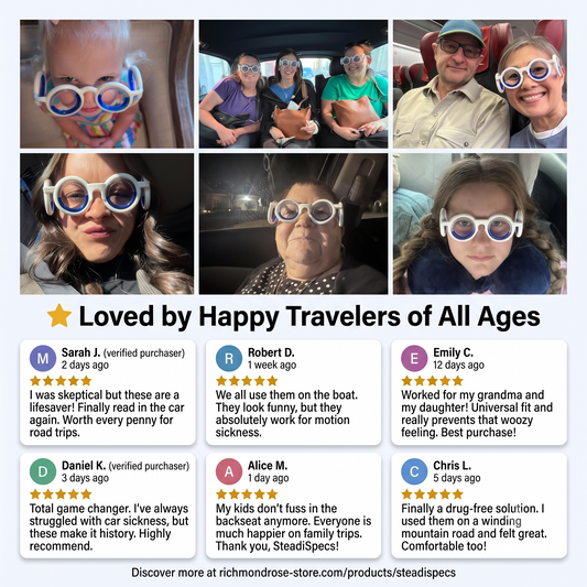 SteadiSpecs™ - Kids Anti Travel Sick Specs