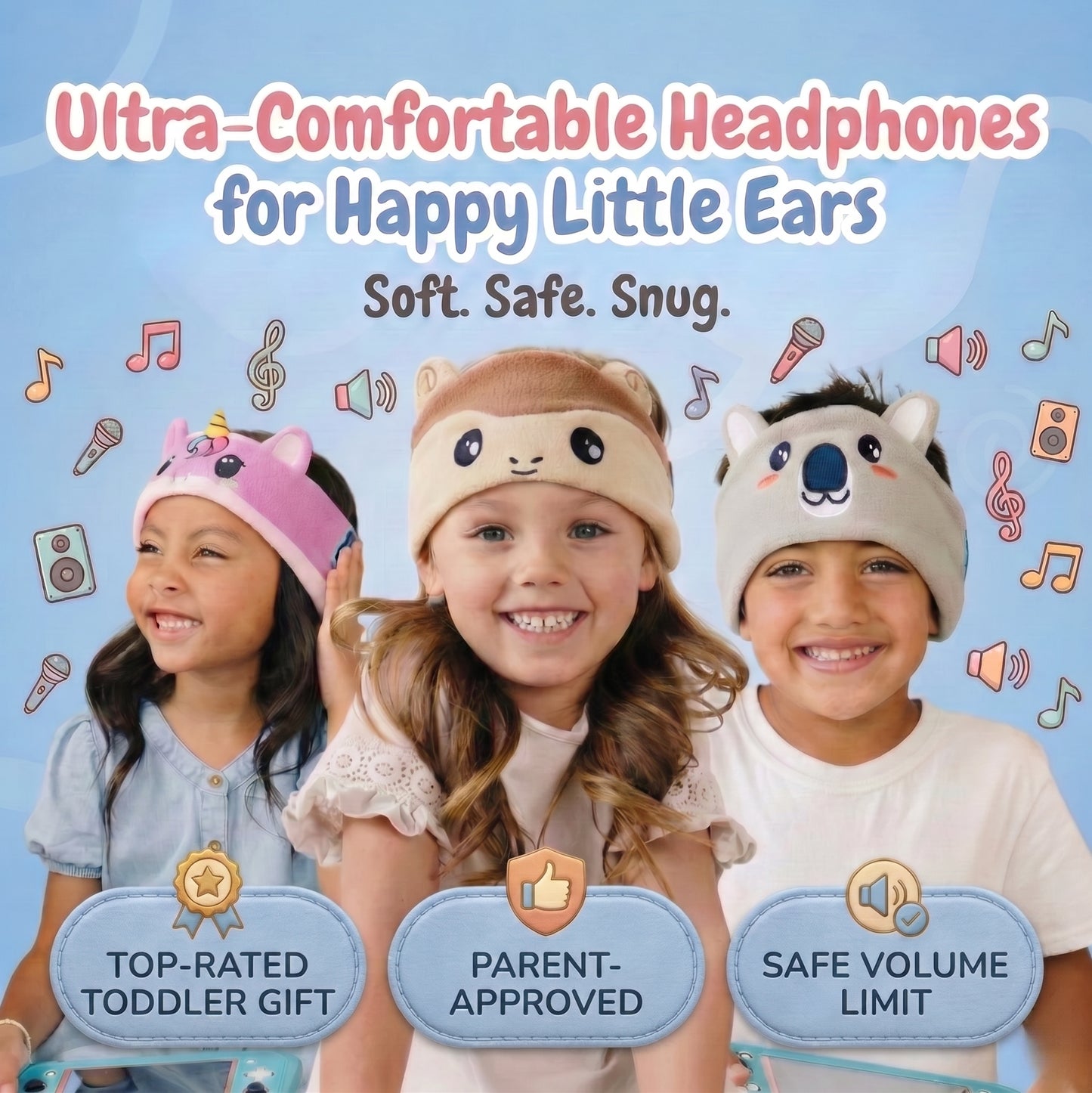 SnuggleSound™️ - Toddler Headphones