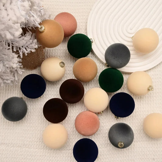 Velvet Christmas Bauble Set (12 pcs)