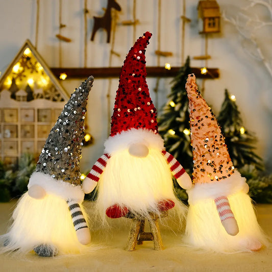 Glowing Gnome Christmas Doll