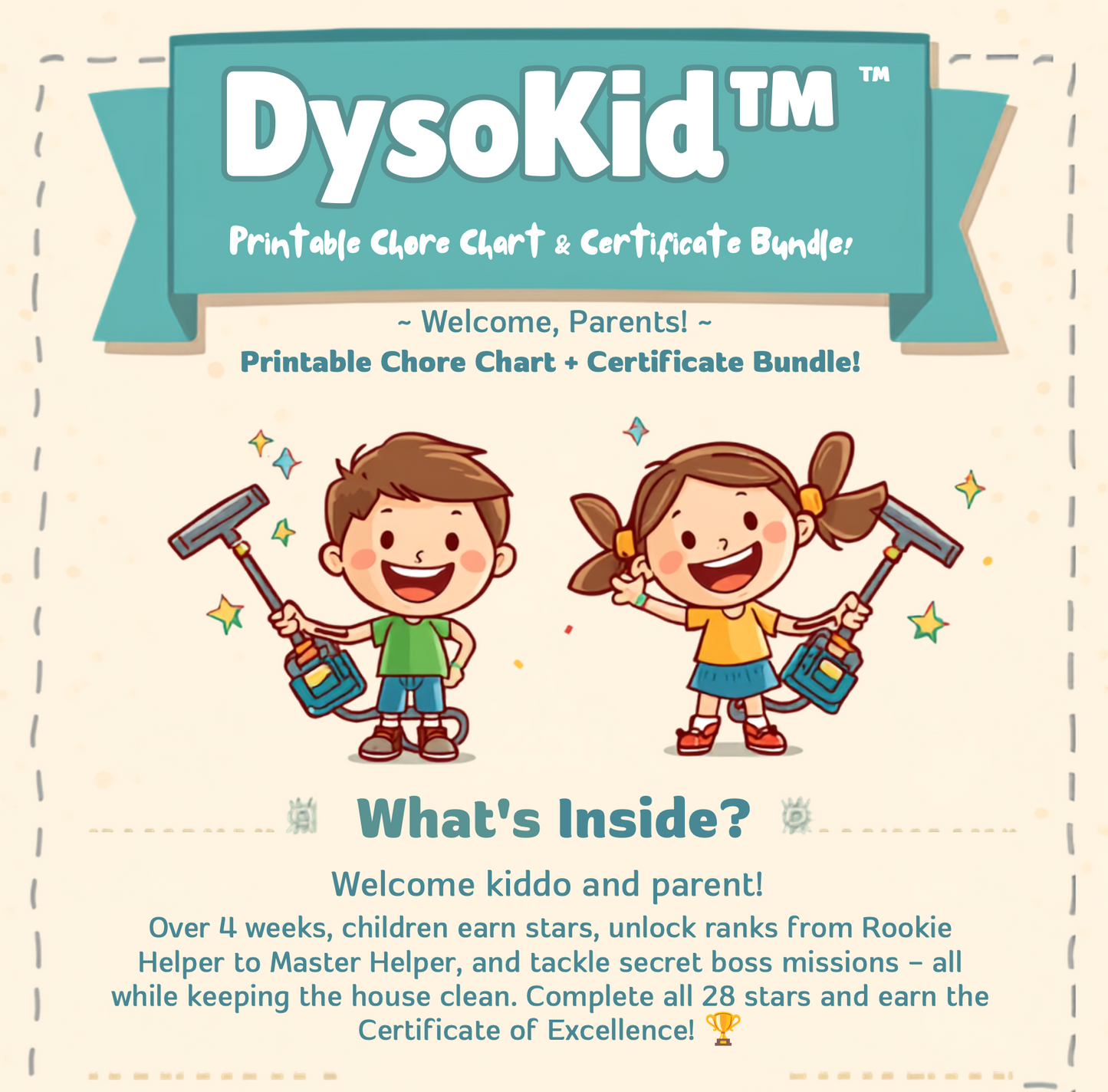 DysoKid™ - The Kids Cordless Vacuum That Actually Picks Up