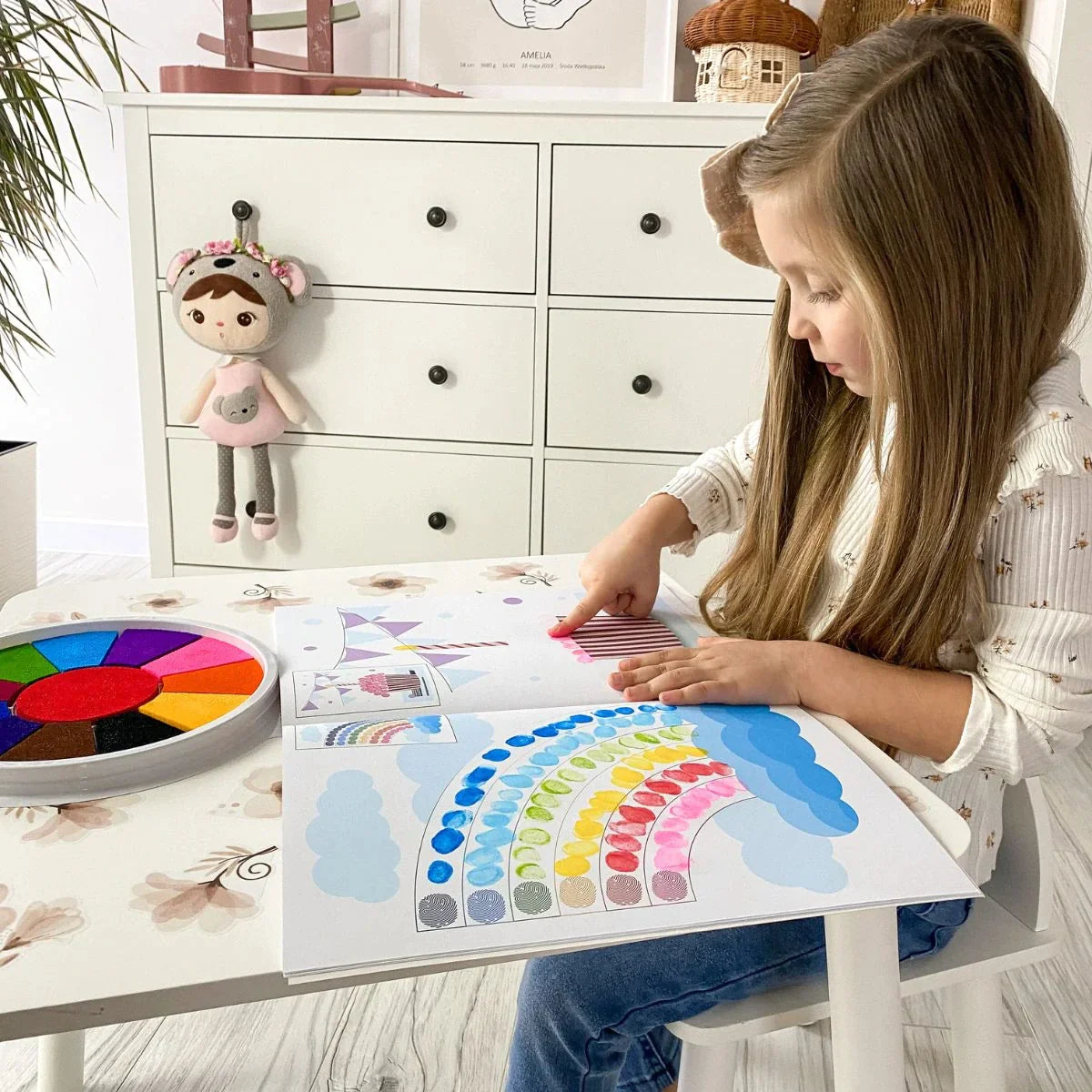 FingerArt™️ - Montessori Fingerprint Coloring Book