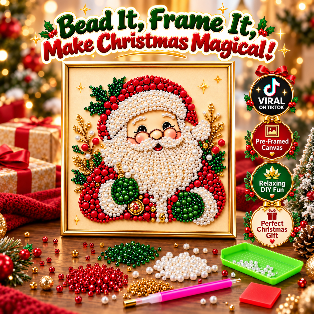 JingleBeads™ — DIY Christmas Pearl Art Kit