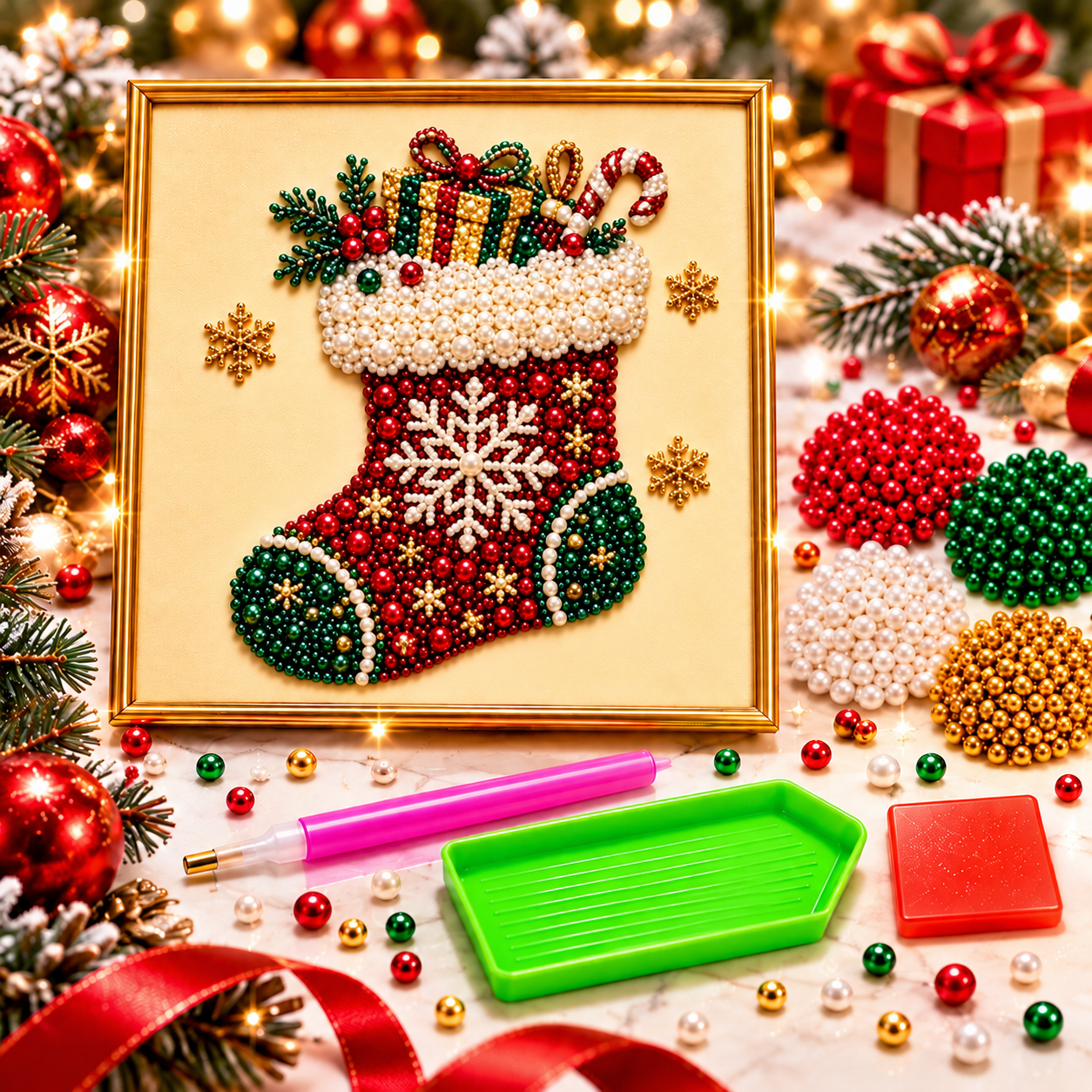 JingleBeads™ — DIY Christmas Pearl Art Kit