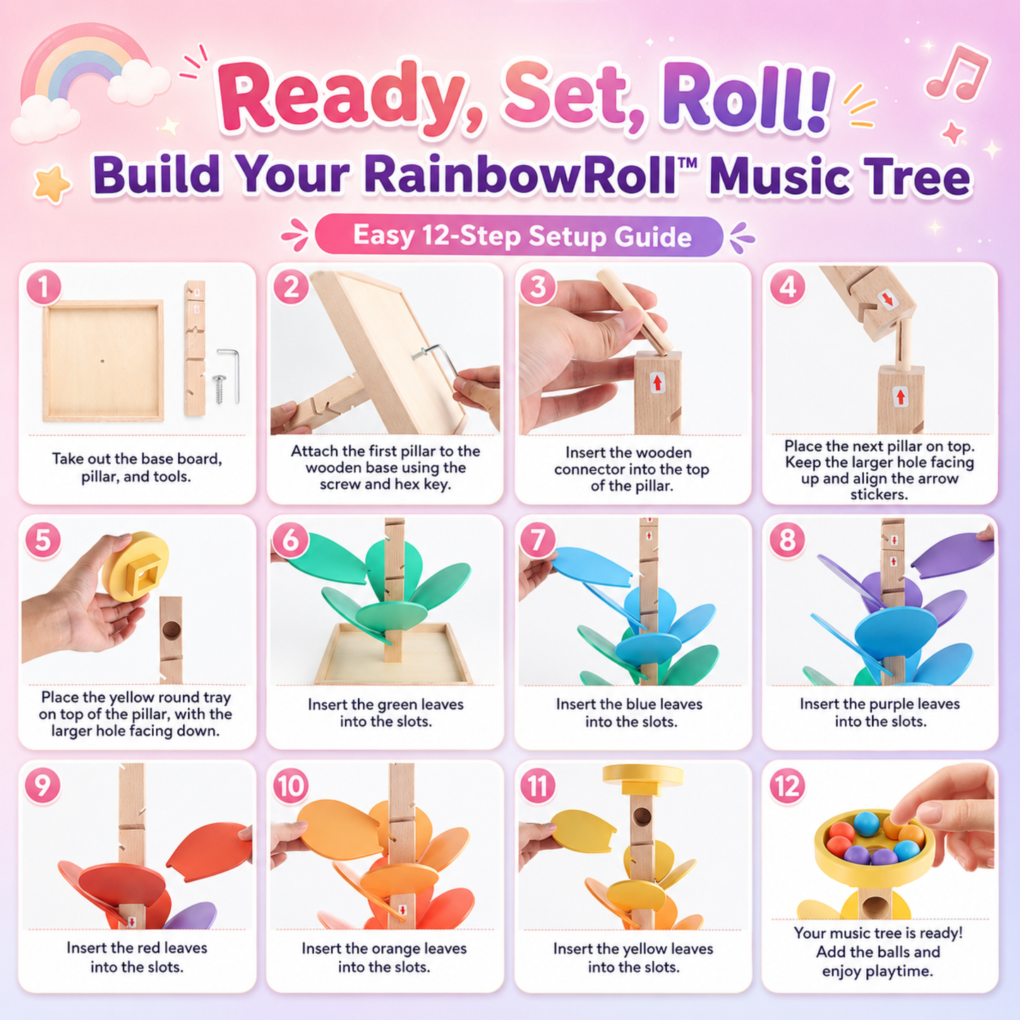 RainbowRoll™ - Handmade Sensory experience for kids