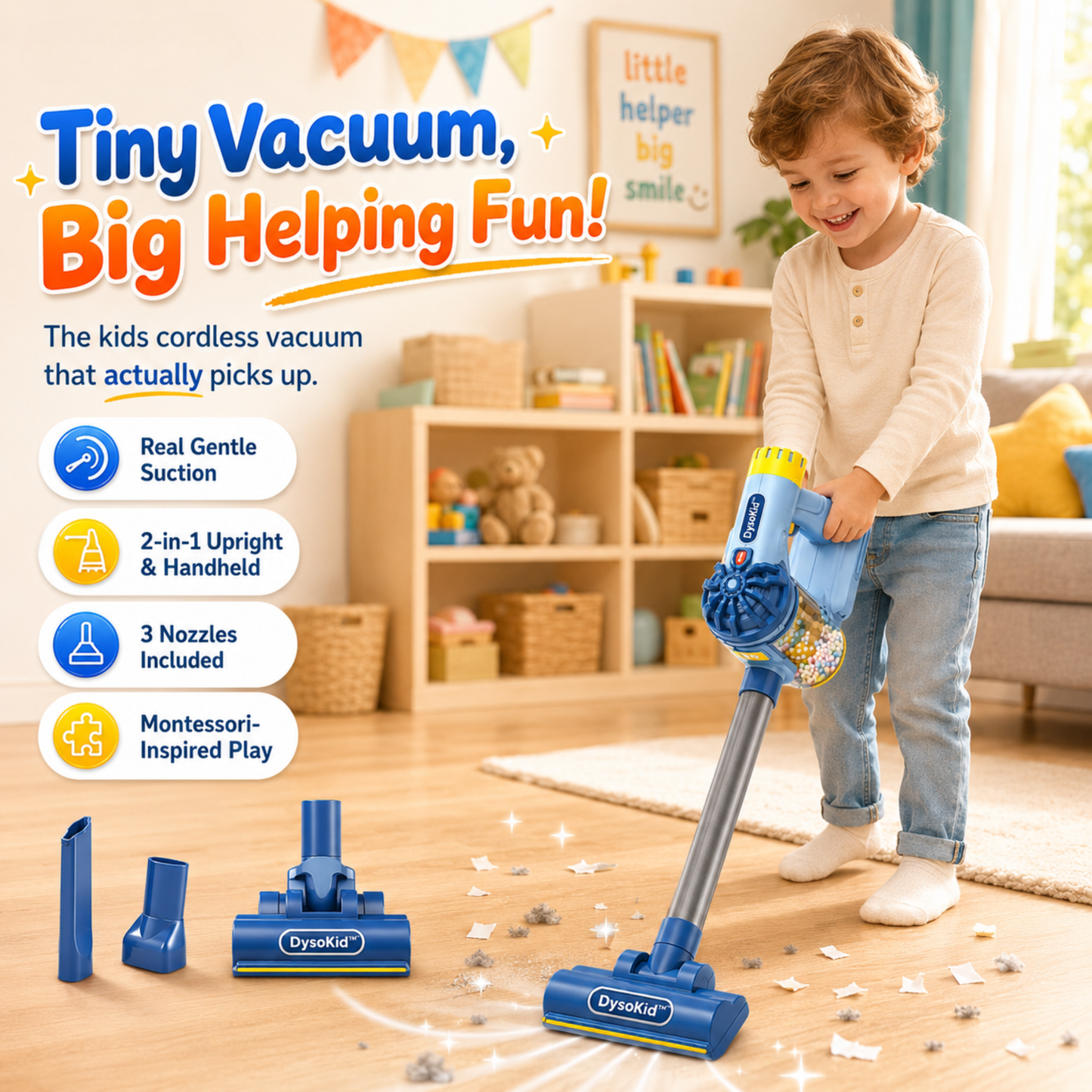DysoKid™ - The Kids Cordless Vacuum That Actually Picks Up