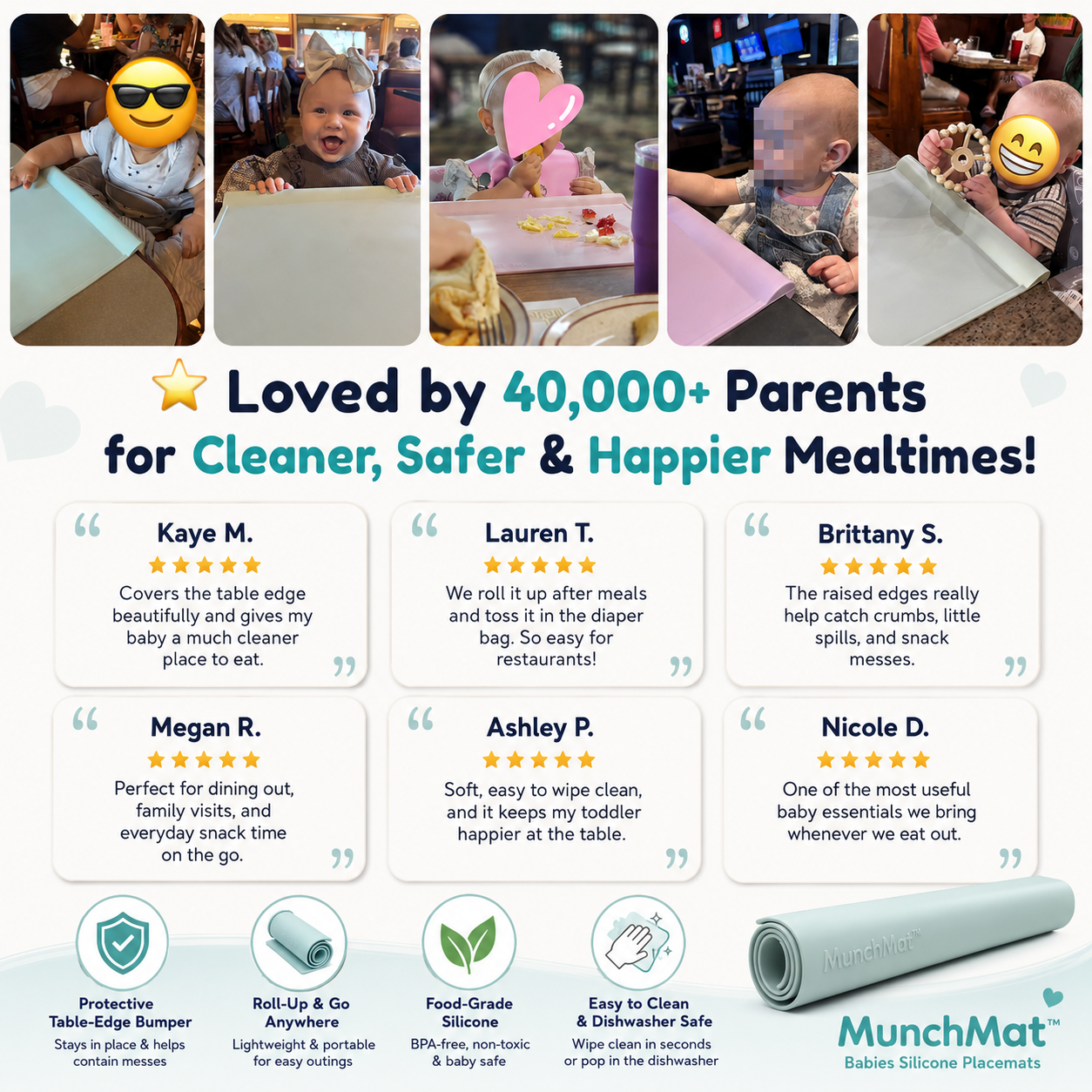 MunchMat™ - Babies Silicone Placemats