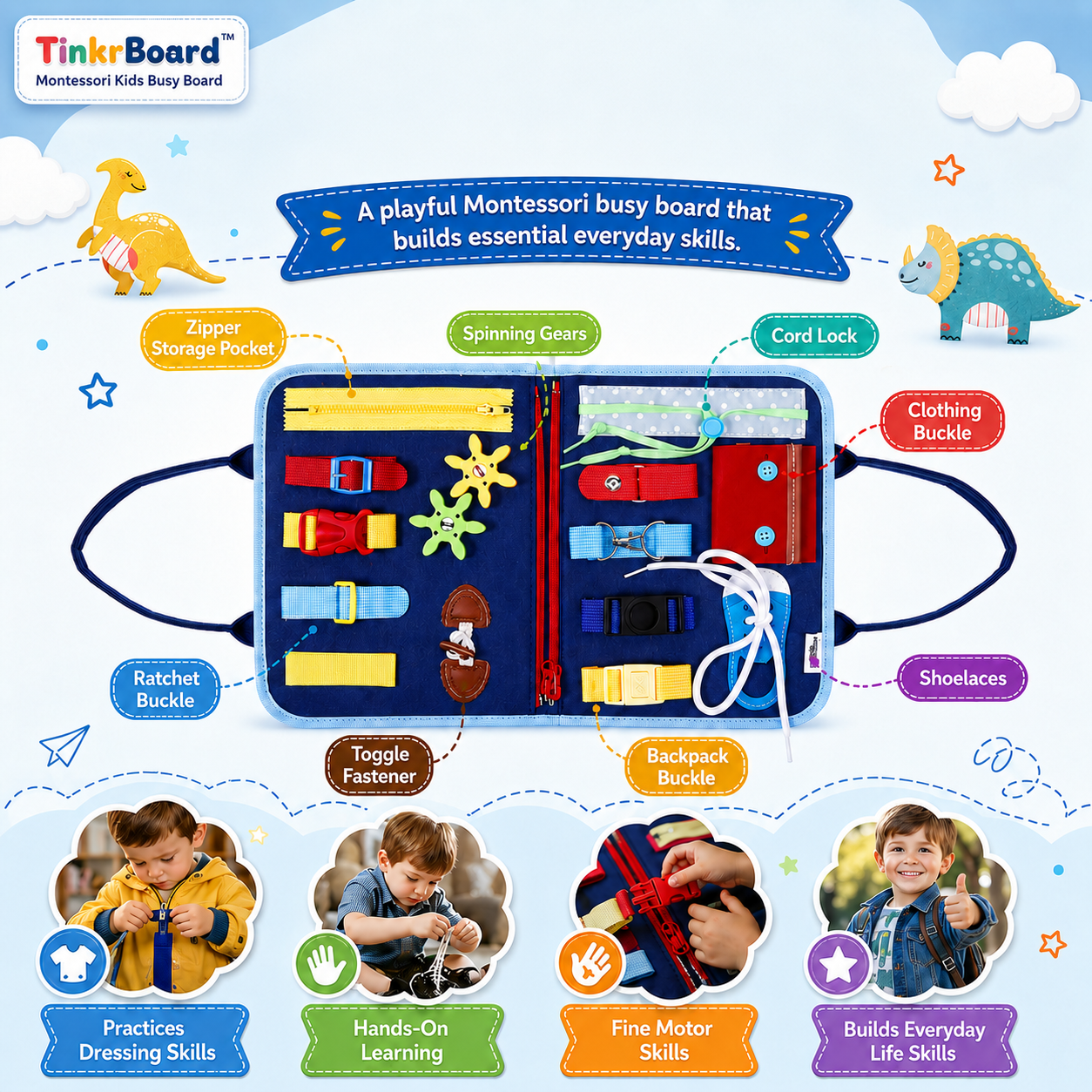 TinkrBoard™ - Montessori Kids Busy Board