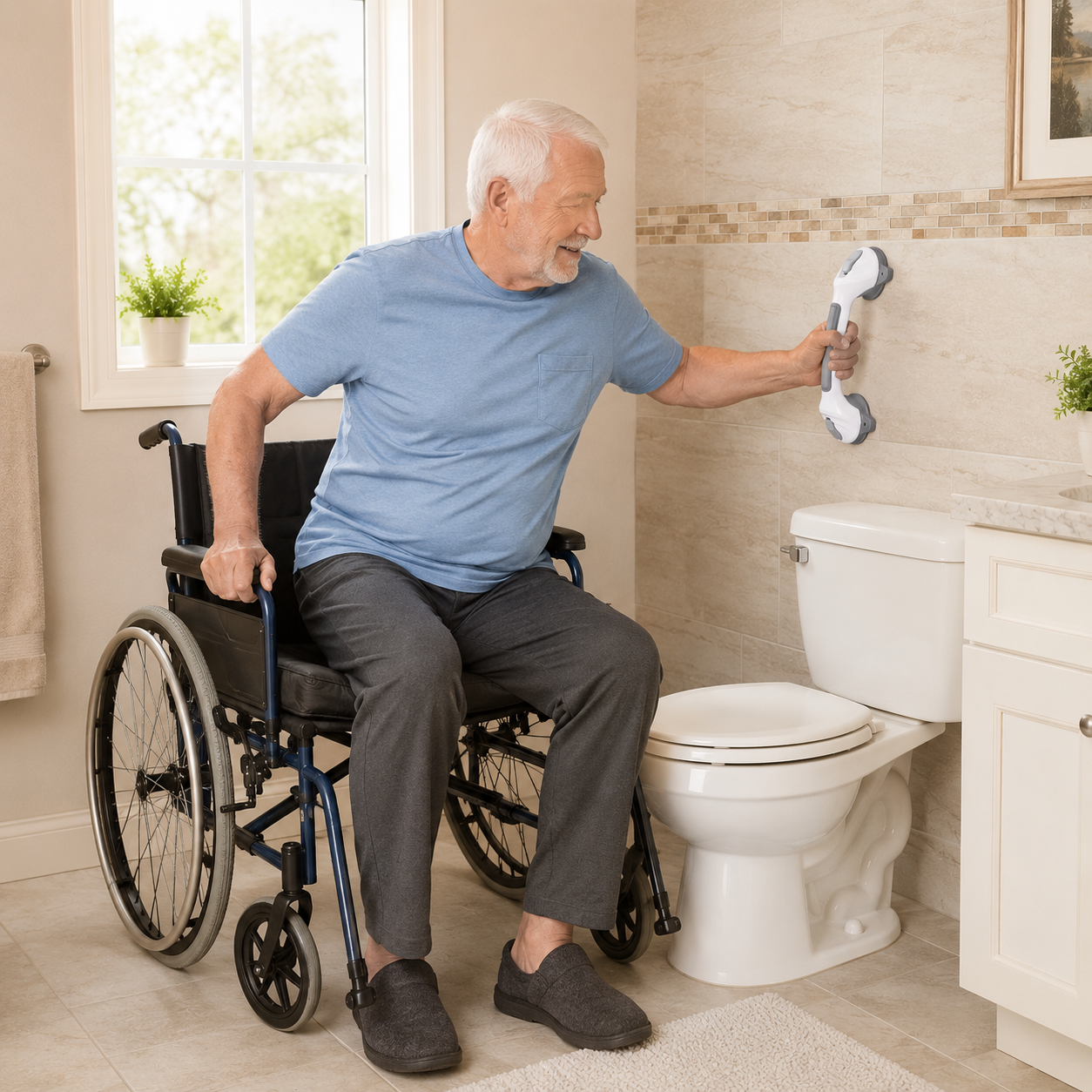 PowerGrip™️ - Shower Grab Bar