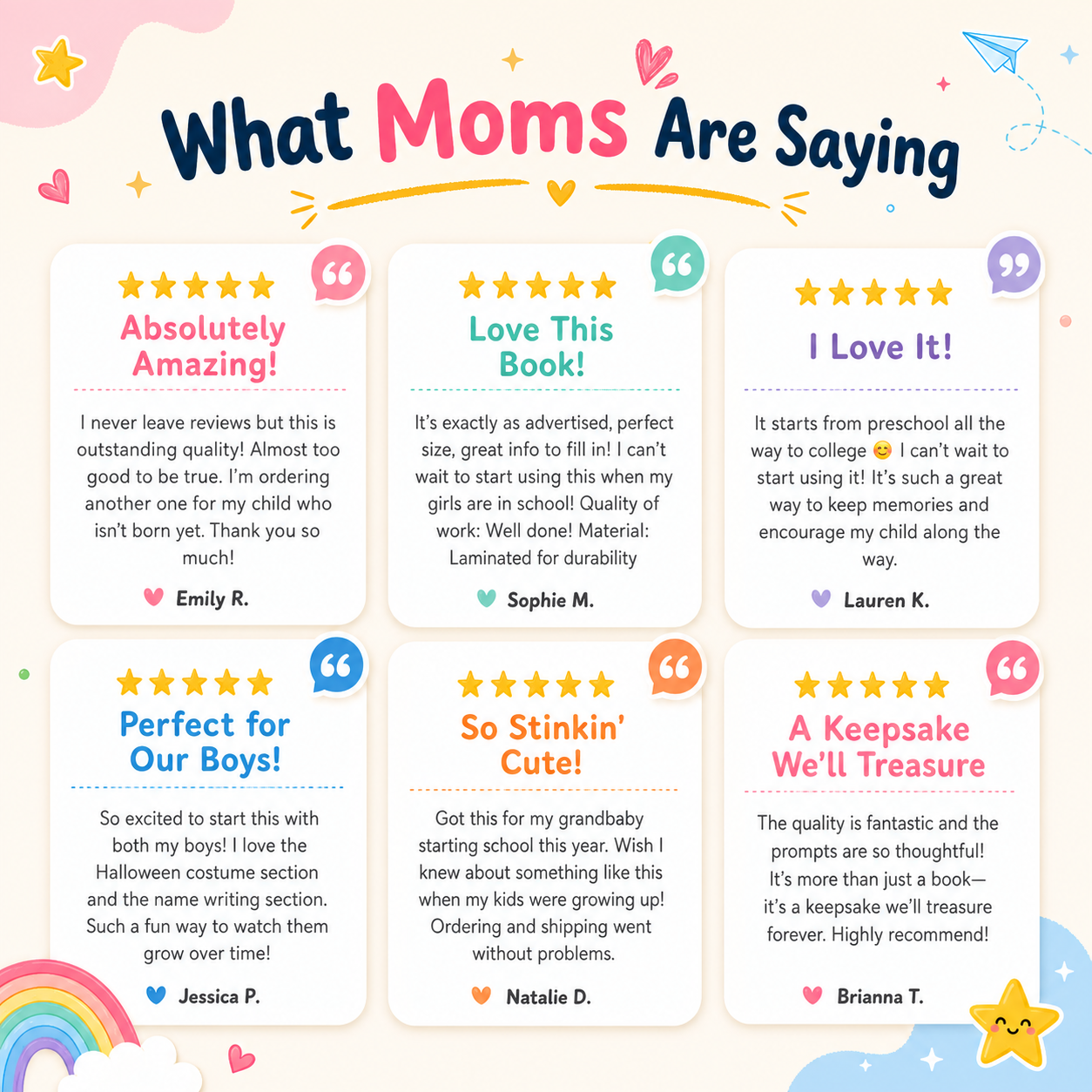 FirstNForever™ - The Kids Memory Keepsake Book