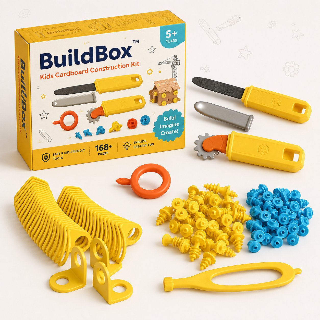 BuildBox™ - Kids Cardboard Construction Kit