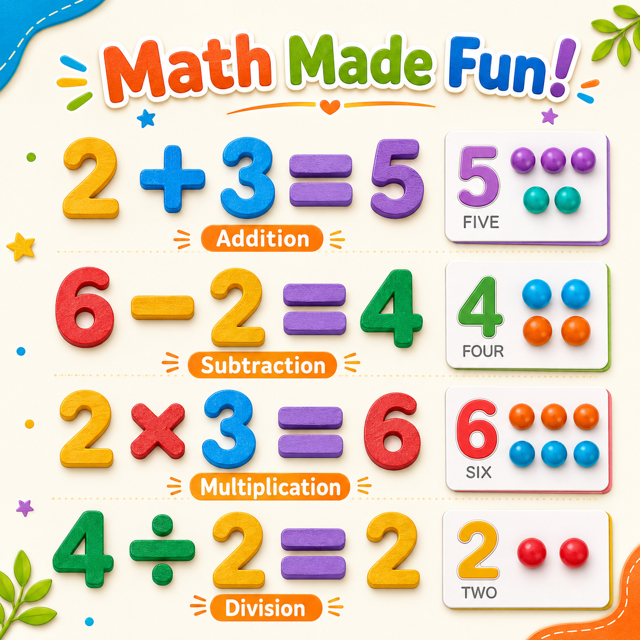 ColorPop™ - Montessori Arithmetic Math Toy Set