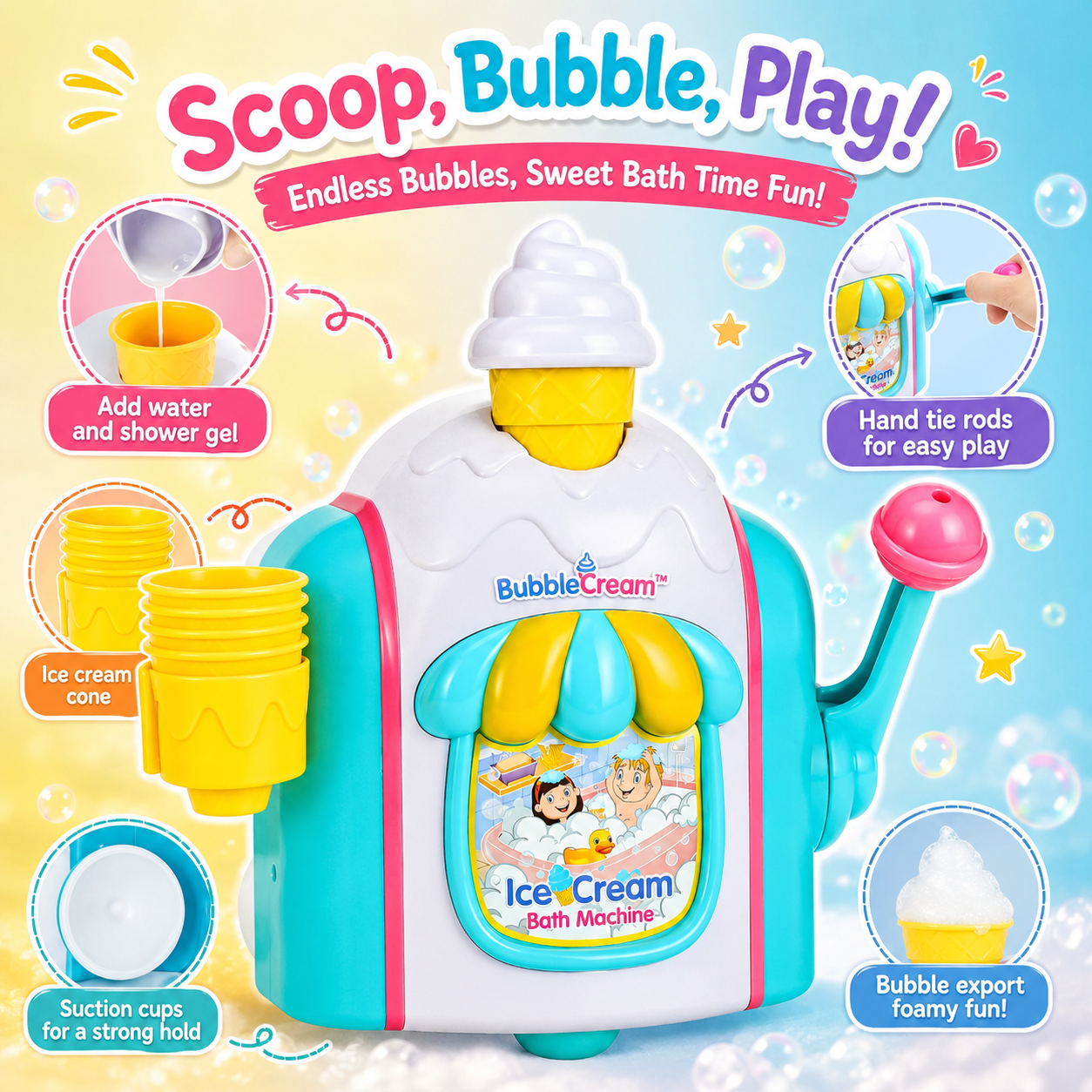 BubbleCream™ - Kids Foam Scoop machine
