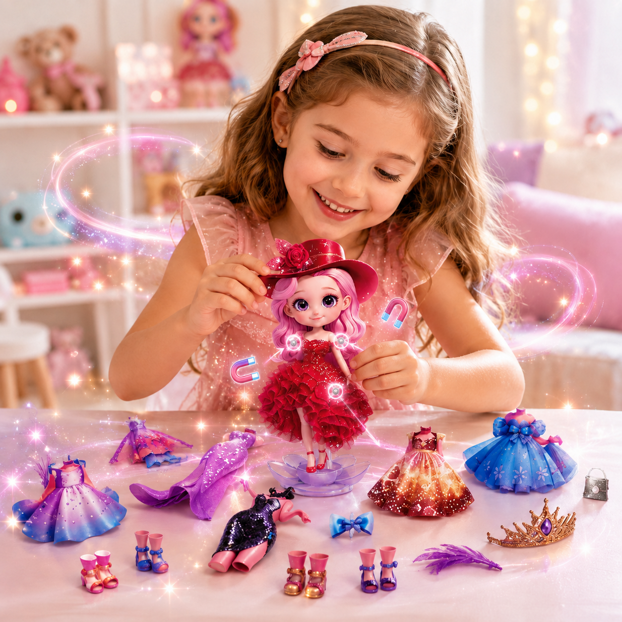SnapNStyle™ - Kids Magnetic Styling Doll Kit