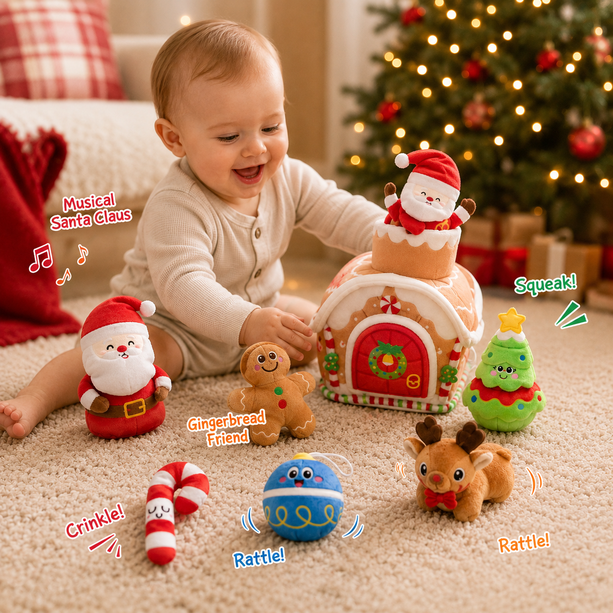 SantasNook™ - GingerBread House Plushie