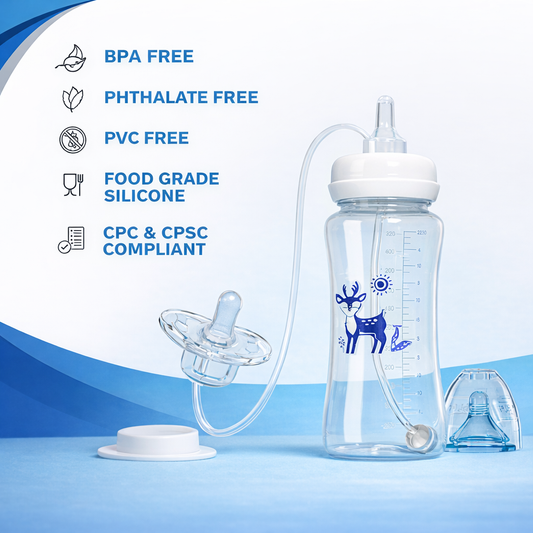 SnuggleSip™ - Hands-free baby bottle
