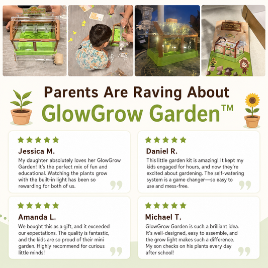 GlowGrow Garden™ - Kids Indoor Plant Kit