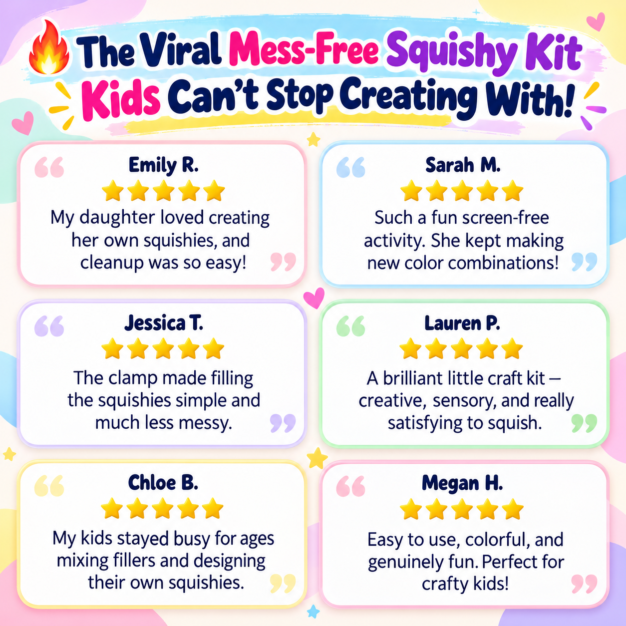 SquishIt™️ Kit - Mess Free Kids DIY Squishy creative