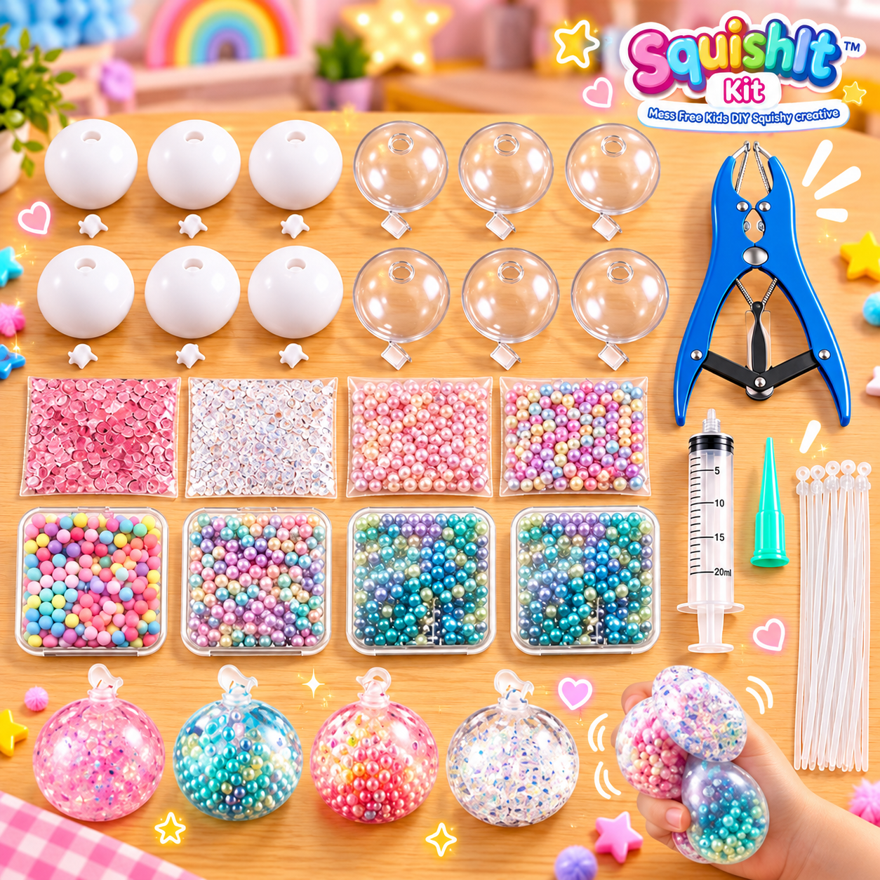 SquishIt™️ Kit - Mess Free Kids DIY Squishy creative
