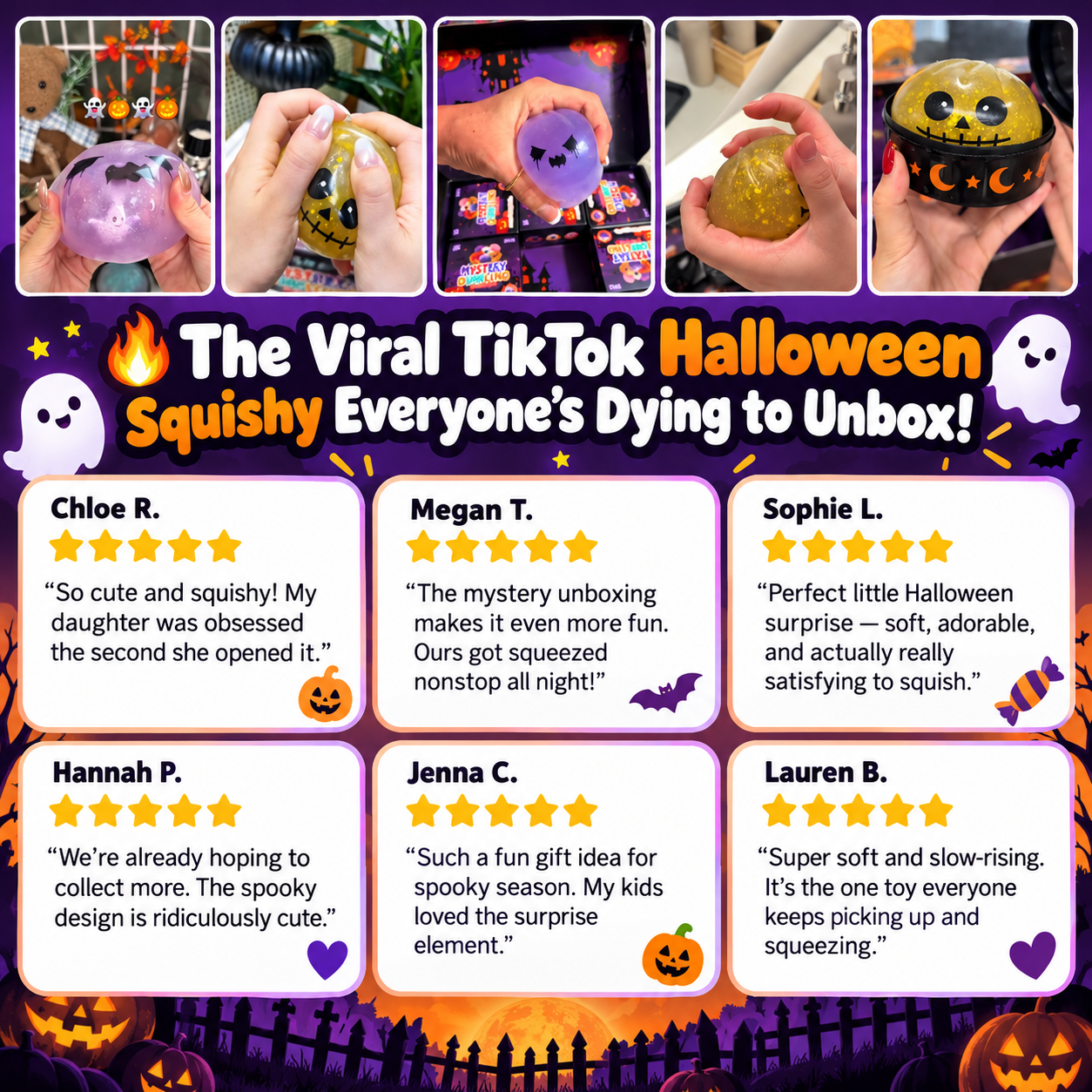 SpookyDumpling™️ – Halloween Squishy Mystery Box