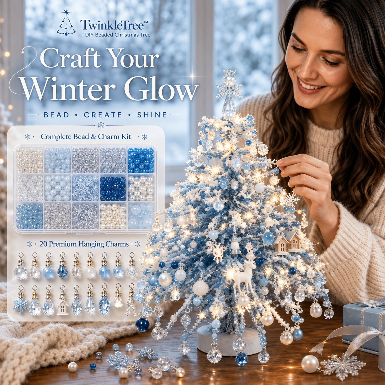 TwinkleTree™ - DIY Beaded Christmas Tree