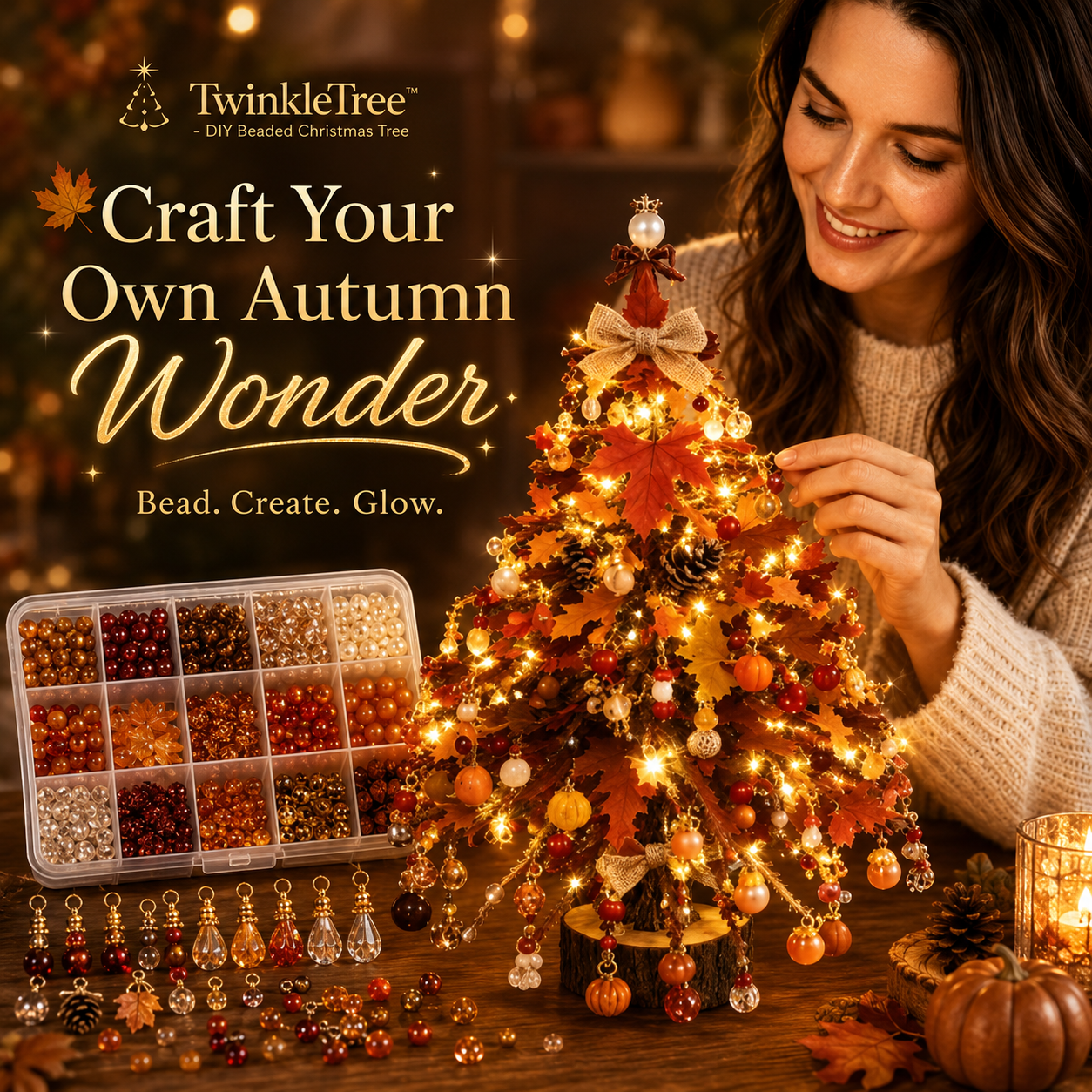 TwinkleTree™ - DIY Beaded Christmas Tree