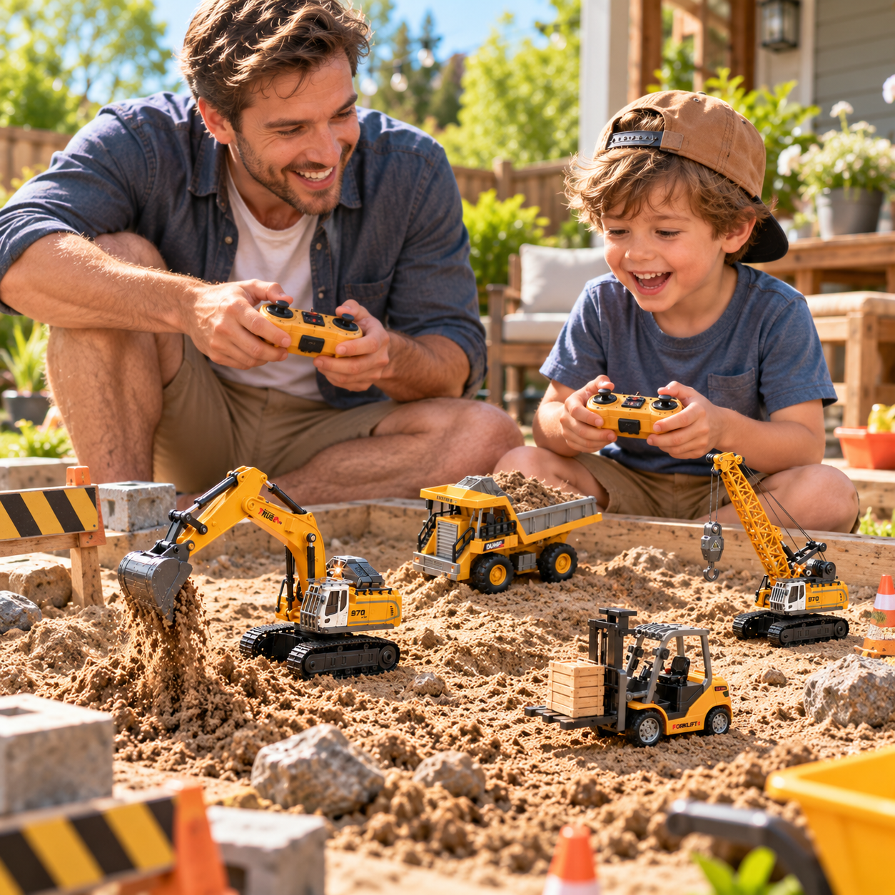 DiggaBot™ - Realistic Mini Remote Construction Vehicles