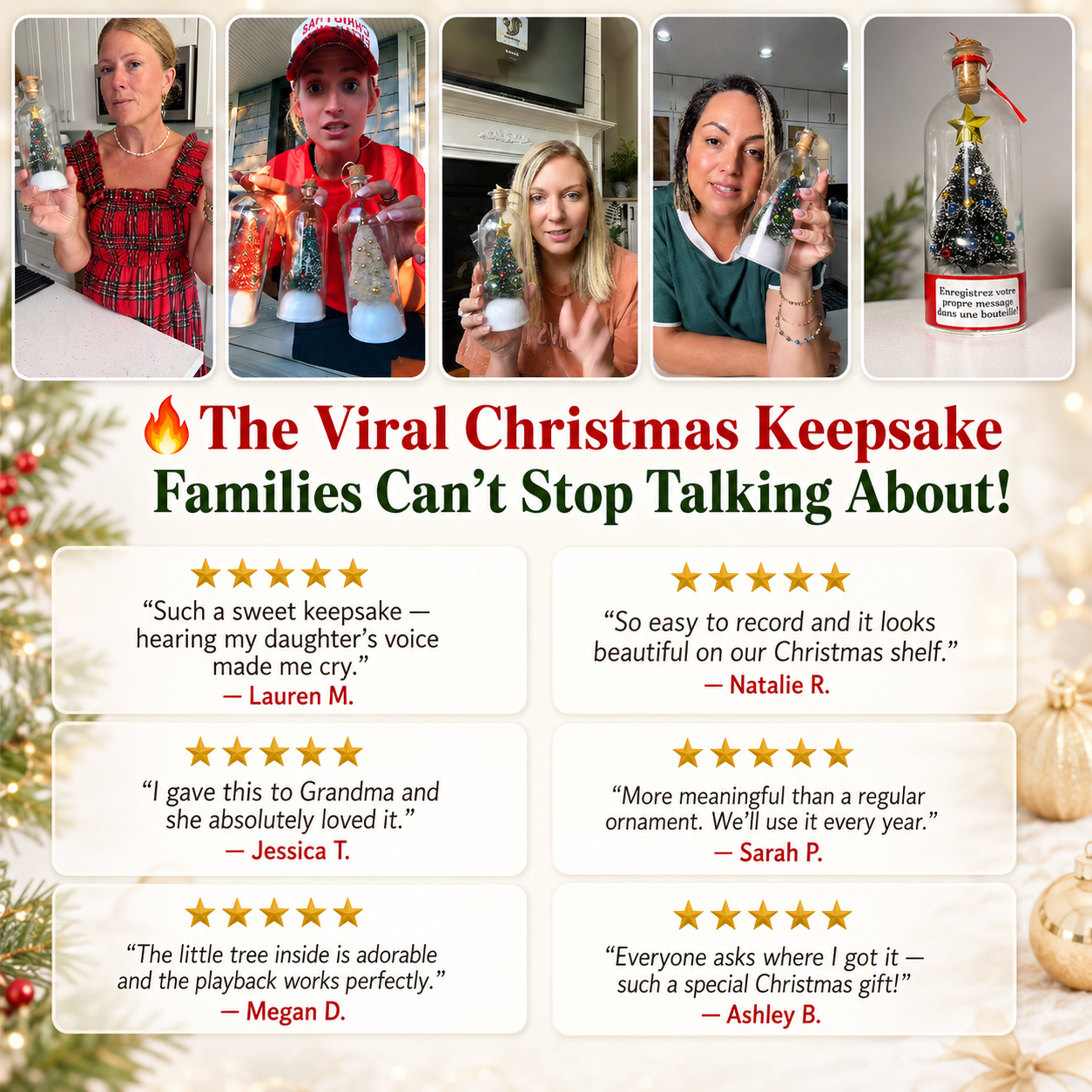 WhisperTree™ - Record a Message Christmas Tree