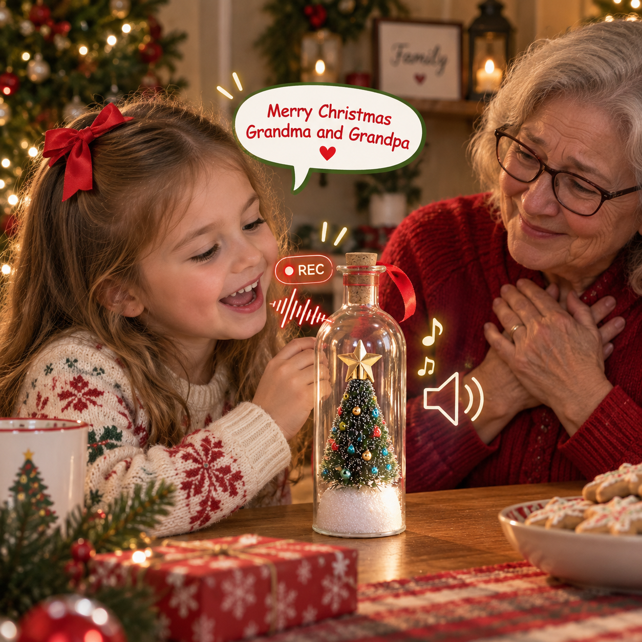 WhisperTree™ - Record a Message Christmas Tree