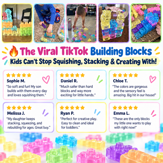 SquishyBlocks™ - Gummy Building Blocks for Kids
