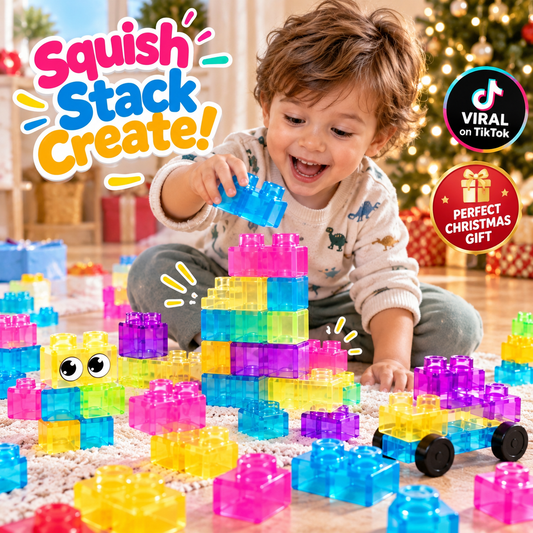 SquishyBlocks™ - Gummy Building Blocks for Kids