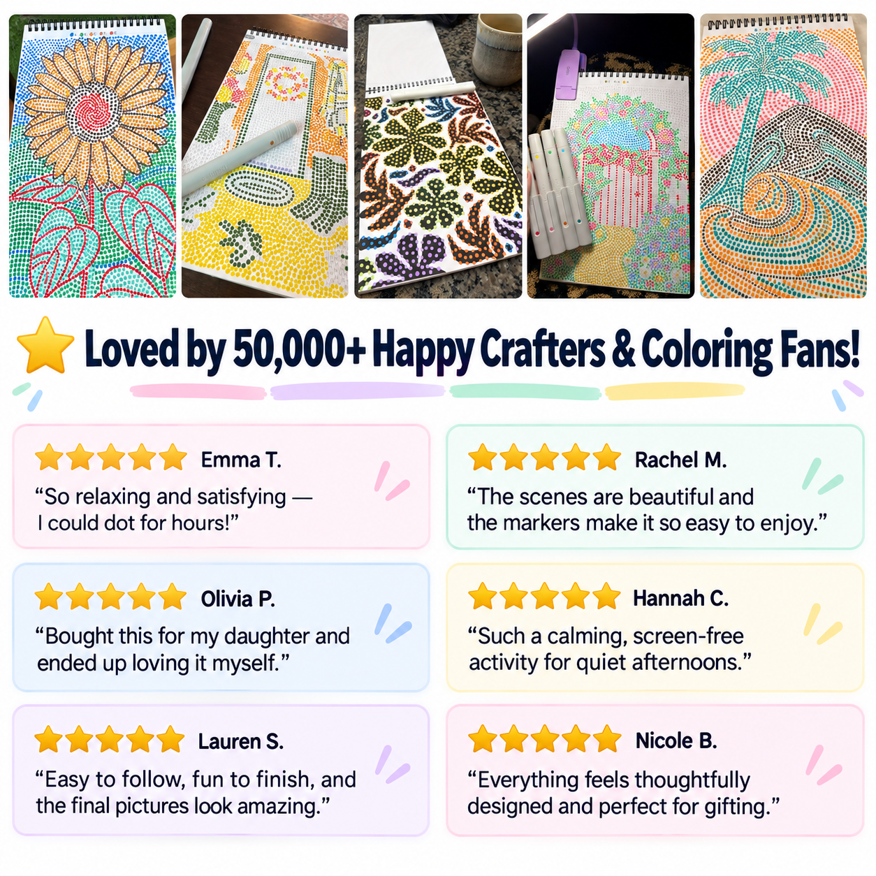 Dot-by-Letter Coloring Books