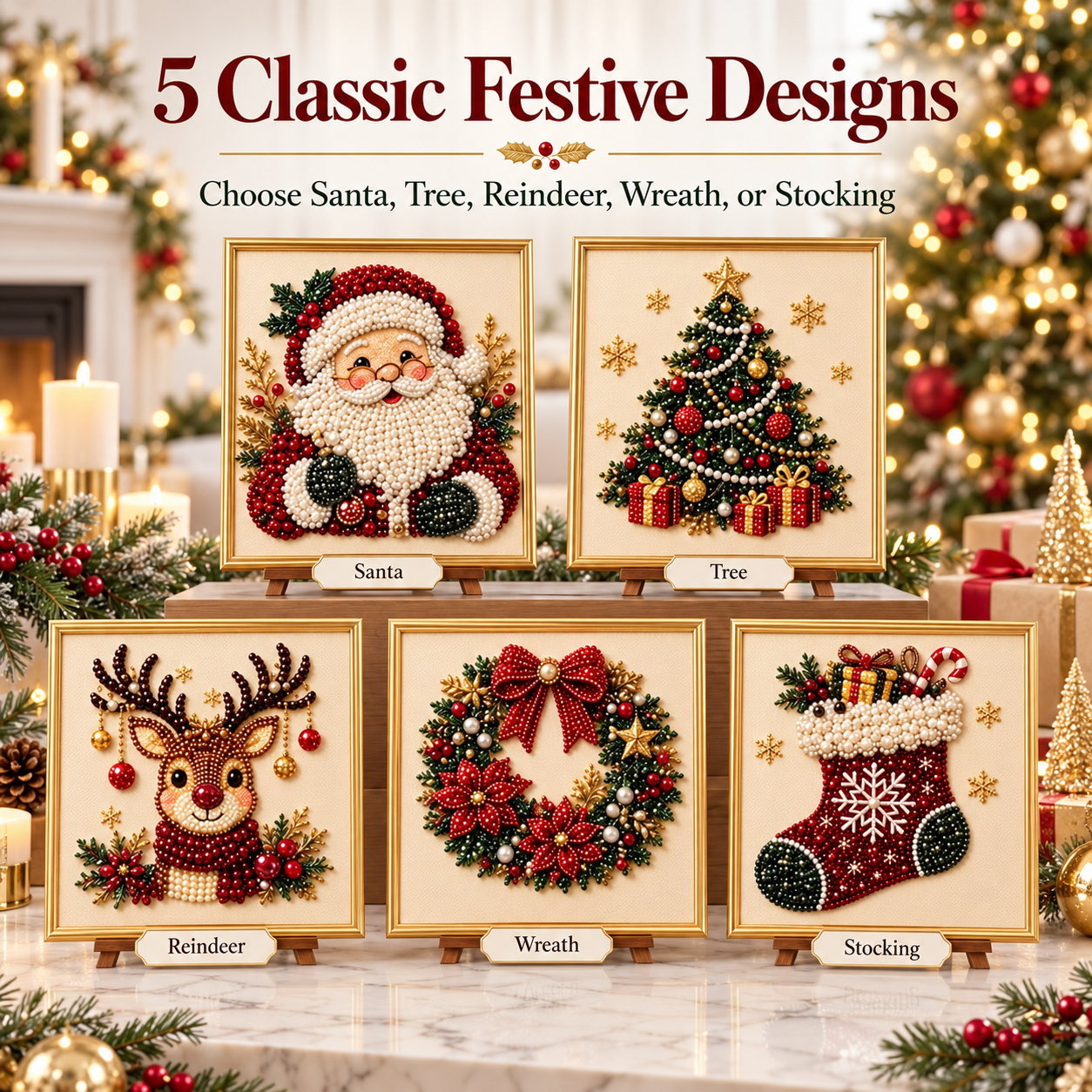 JingleBeads™ — DIY Christmas Pearl Art Kit