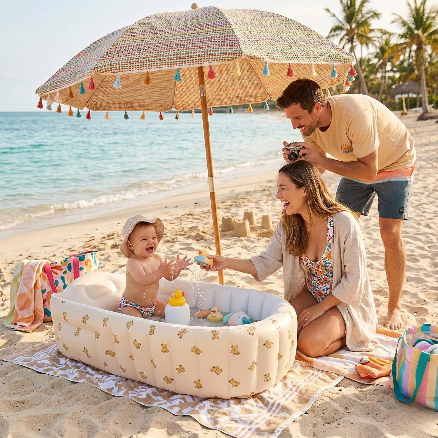 TravelTots Tub™ - Self inflating baby bath