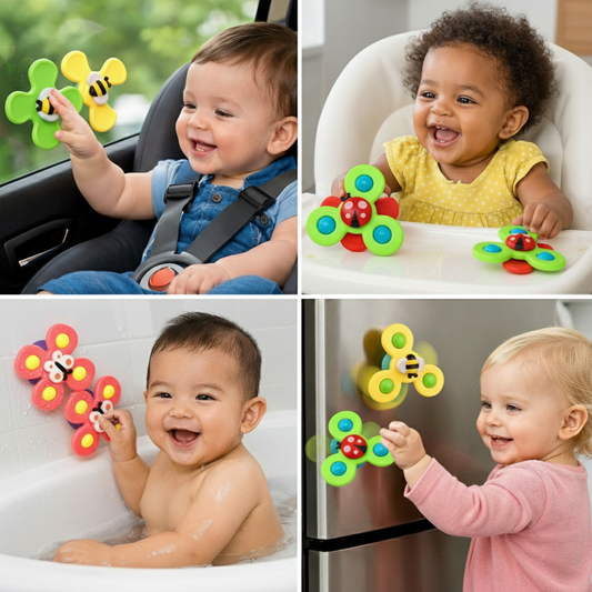 Animal Spinneys™️ - Baby Suction Spinner Set