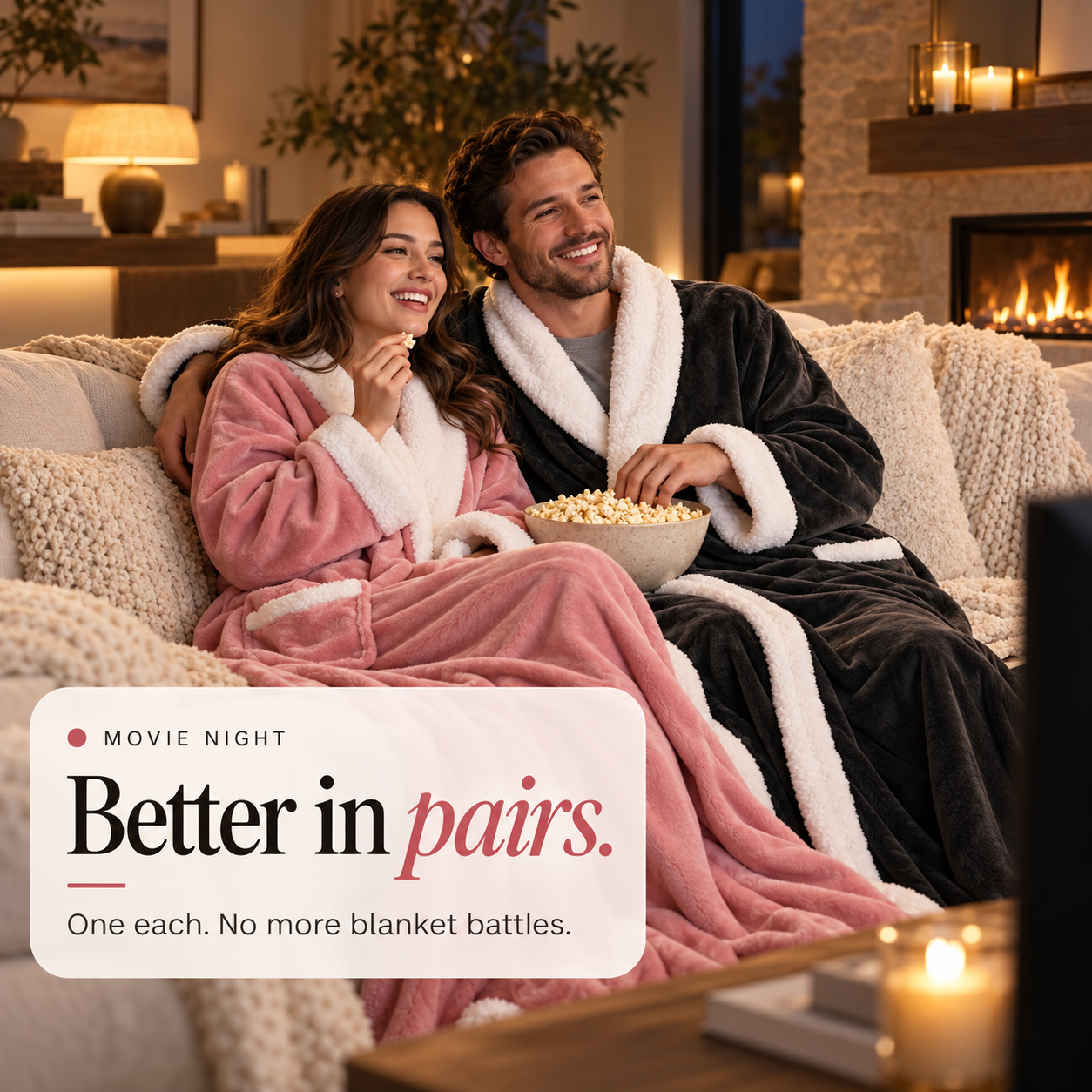 CozyHug™ - Wearable Heated Blanket with Foot Pockets
