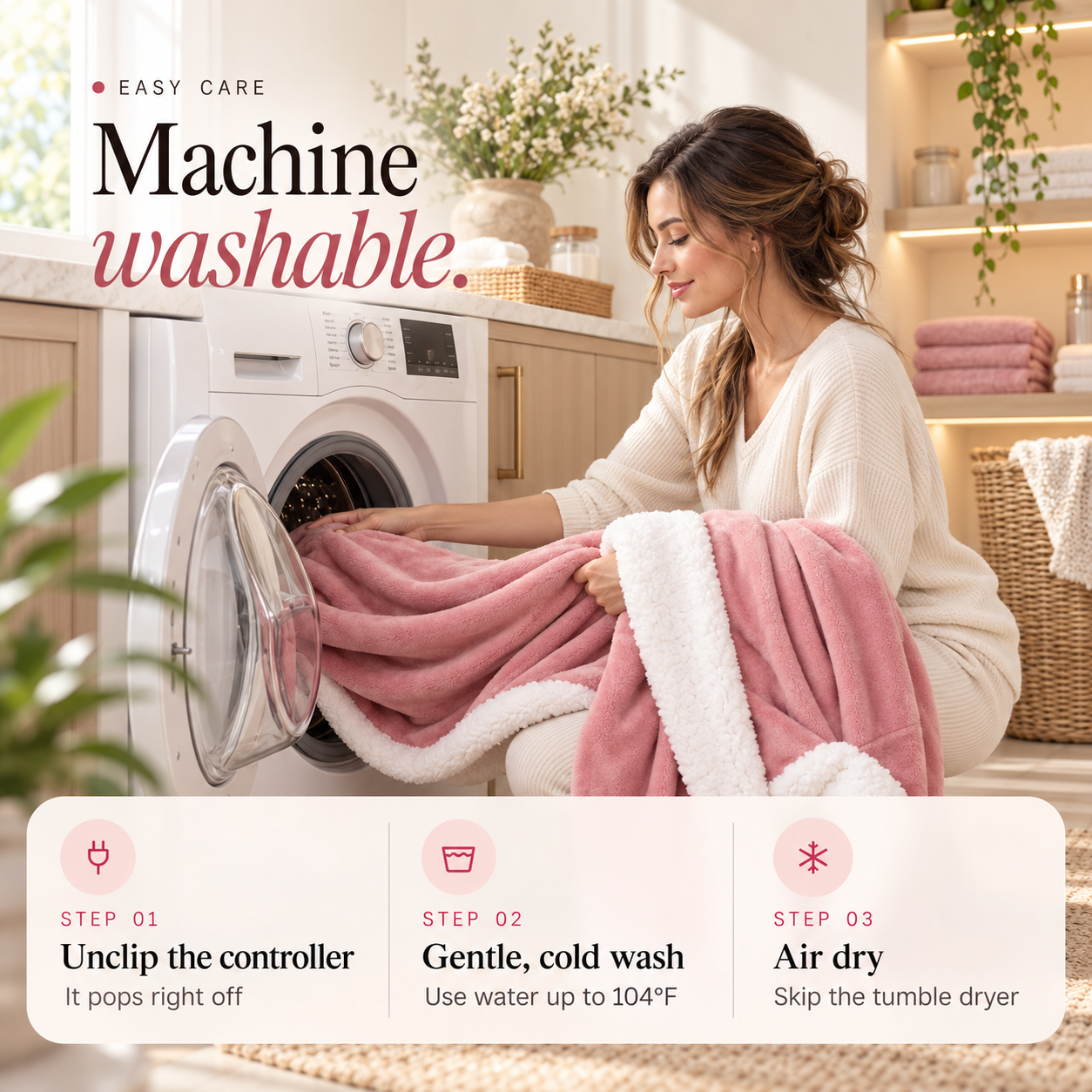 CozyHug™ - Wearable Heated Blanket with Foot Pockets