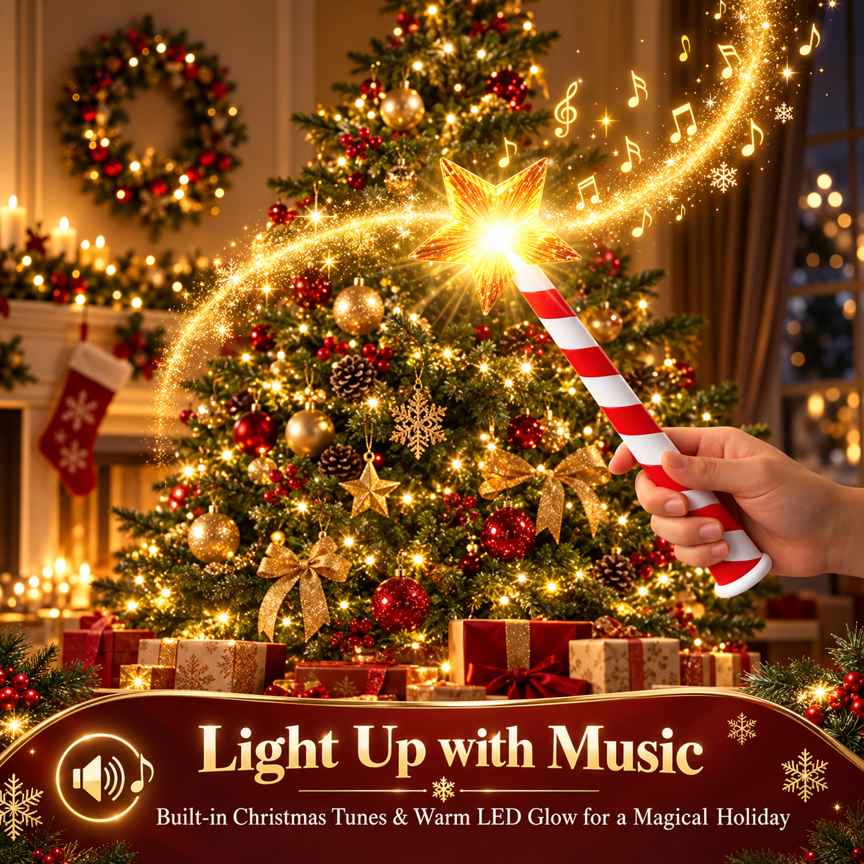 WaveWand™ - Christmas Tree Light Up Wand
