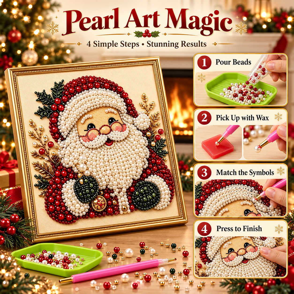 JingleBeads™ — DIY Christmas Pearl Art Kit