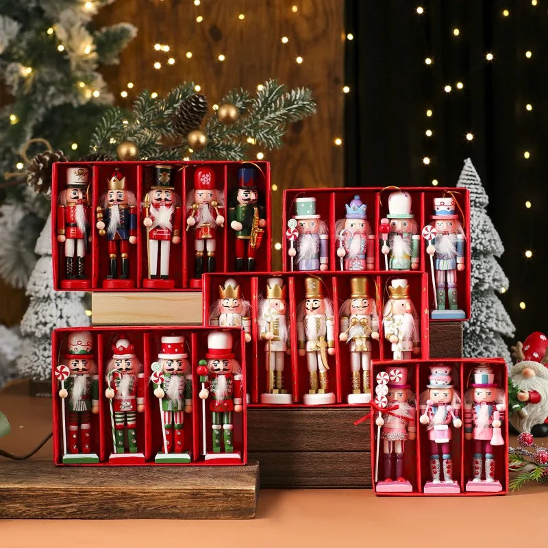 Handmade Wooden Nutcracker Ornaments