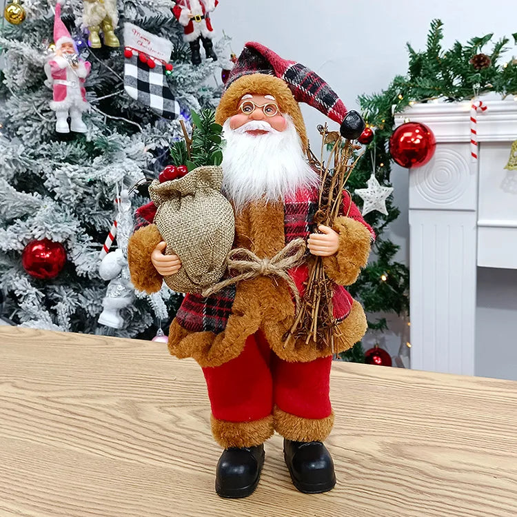 Merry & Bright Santa Doll – Festive Fun Décor