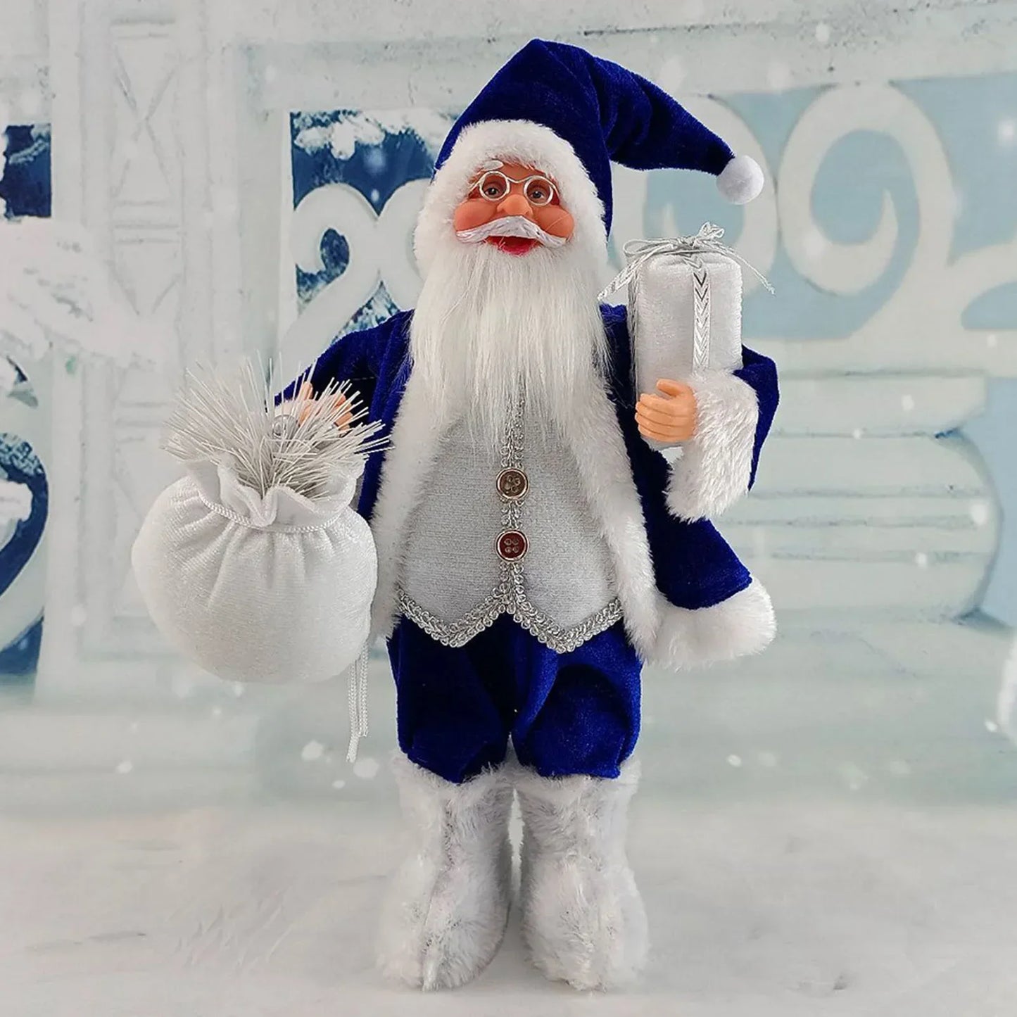 Merry & Bright Santa Doll – Festive Fun Décor