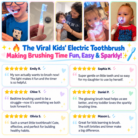 SparkleSmile™ - Kids Electric Toothbrush