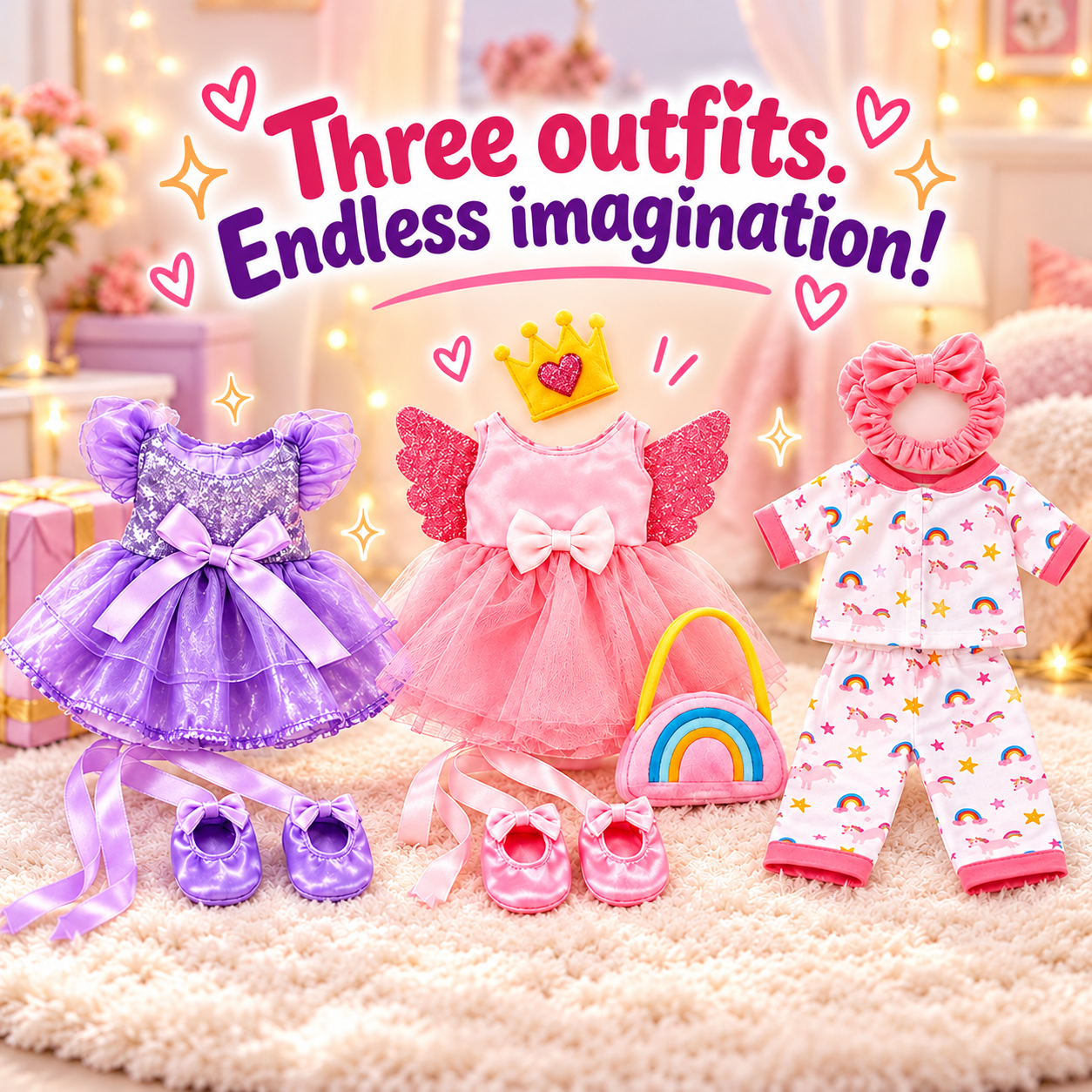 Stylicorn™ — The Dress-Up Unicorn With Her Own Wardrobe & Carry Bag